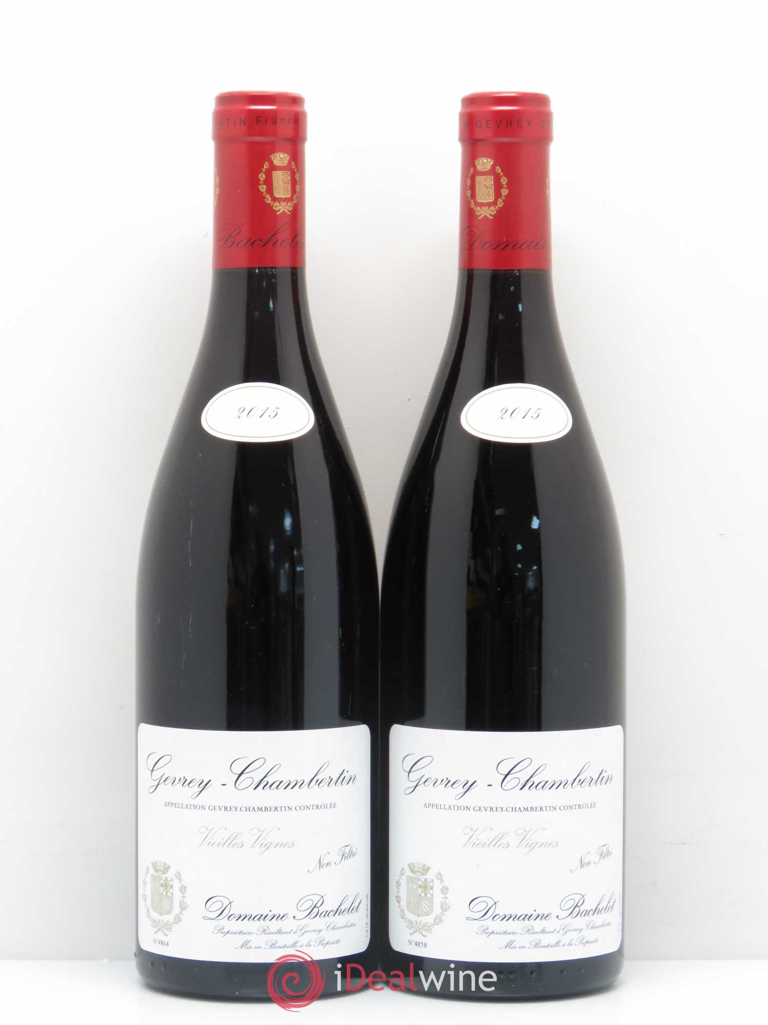 Gevrey-Chambertin Vieilles vignes Denis Bachelet (sans prix de réserve) 2015 - Posten von 2 Flaschen - 0