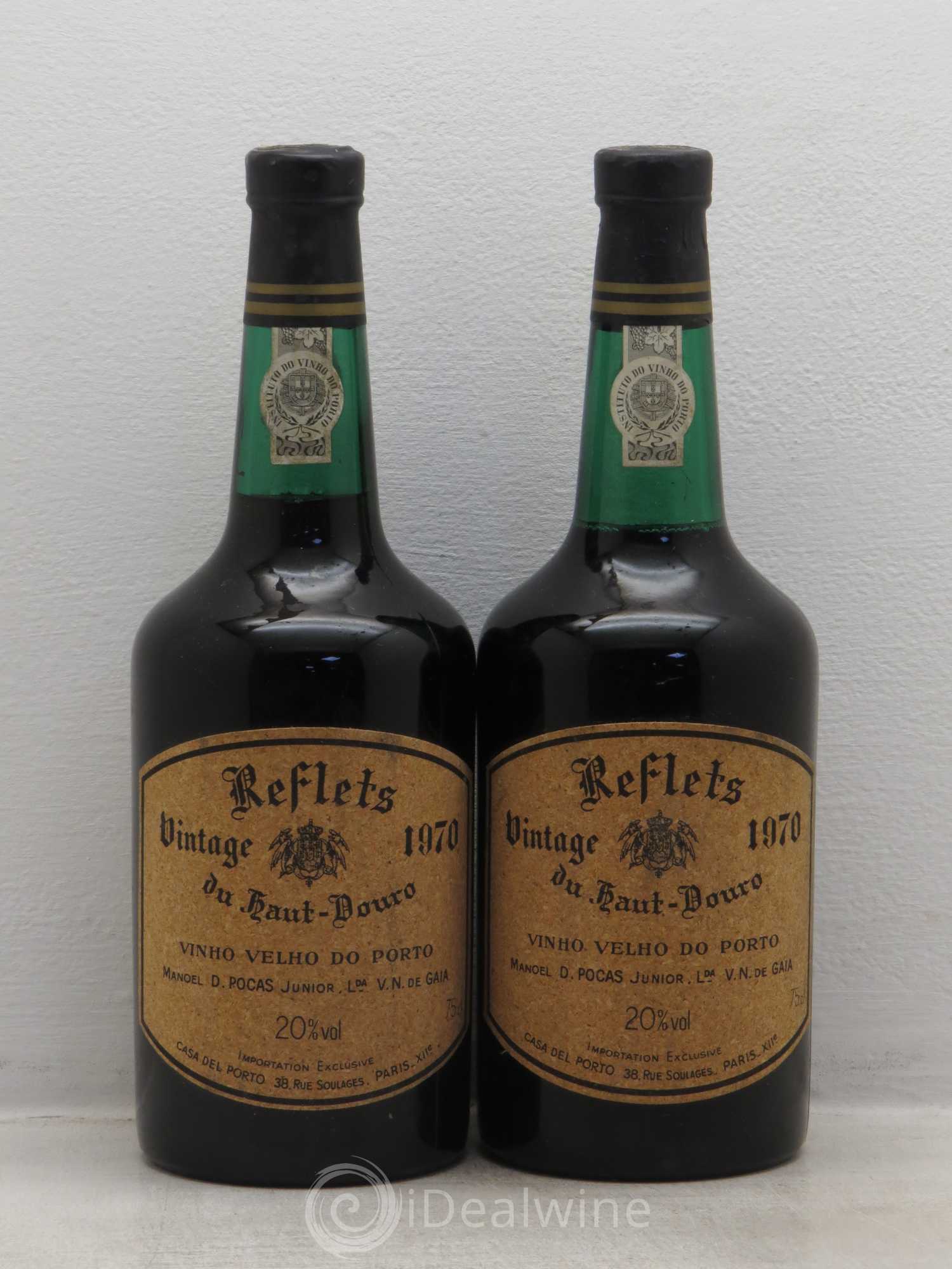 Porto Vintage reflets du Haut Douro Maison Pocas 1970 - Posten von 2 Flaschen - 0