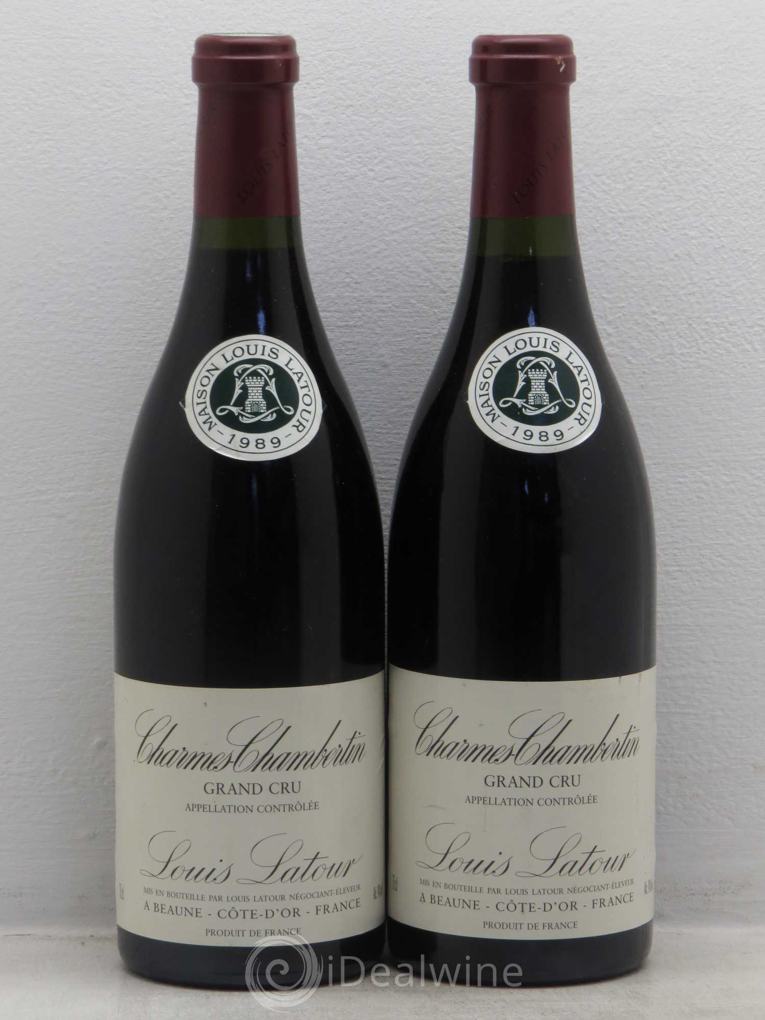Charmes-Chambertin Grand Cru Louis Latour 1989 - Lot de 2 bouteilles - 0