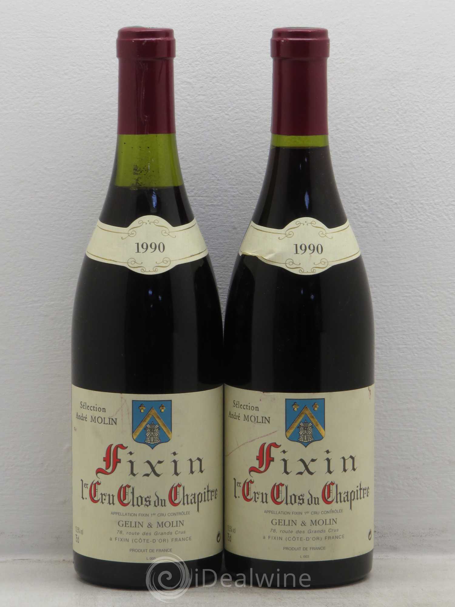 Fixin 1er Cru Domaine Gelin et Molin (sans prix de réserve) 1990 - Posten von 2 Flaschen - 0