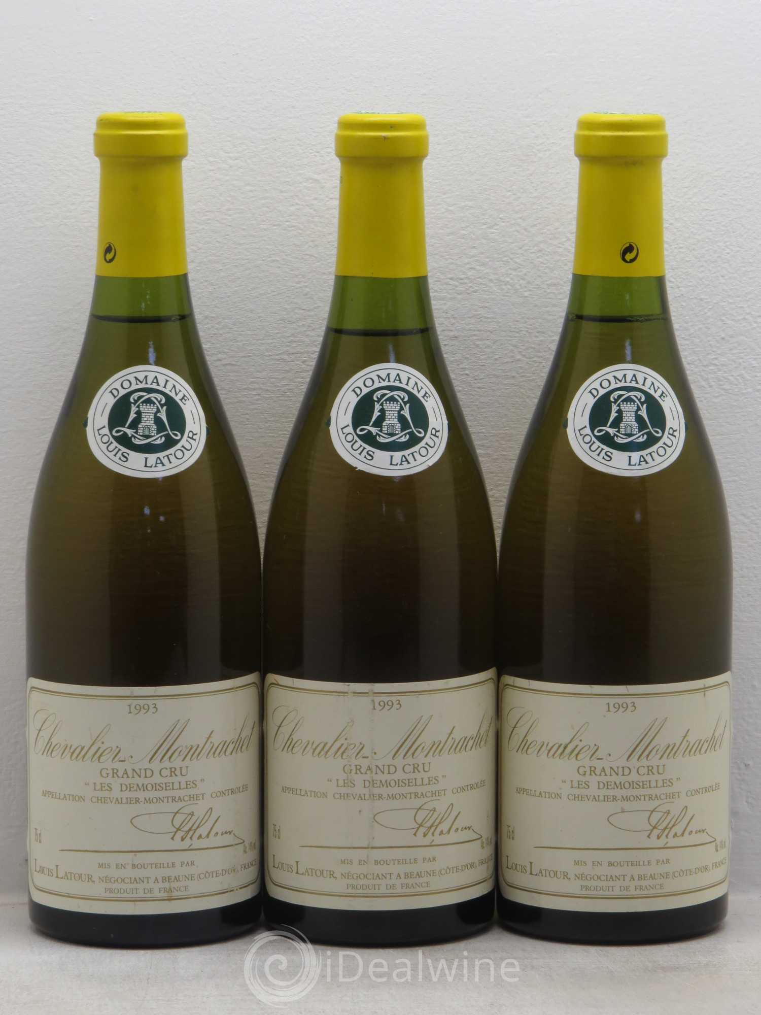 Chevalier-Montrachet Grand Cru Les Demoiselles Louis Latour (sans prix de réserve) 1993 - Lot de 3 bouteilles - 0