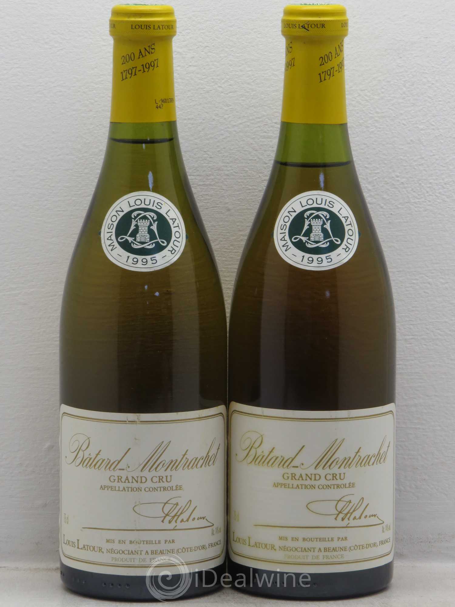 Bâtard-Montrachet Grand Cru Louis Latour 1995 - Lot de 2 bouteilles - 0