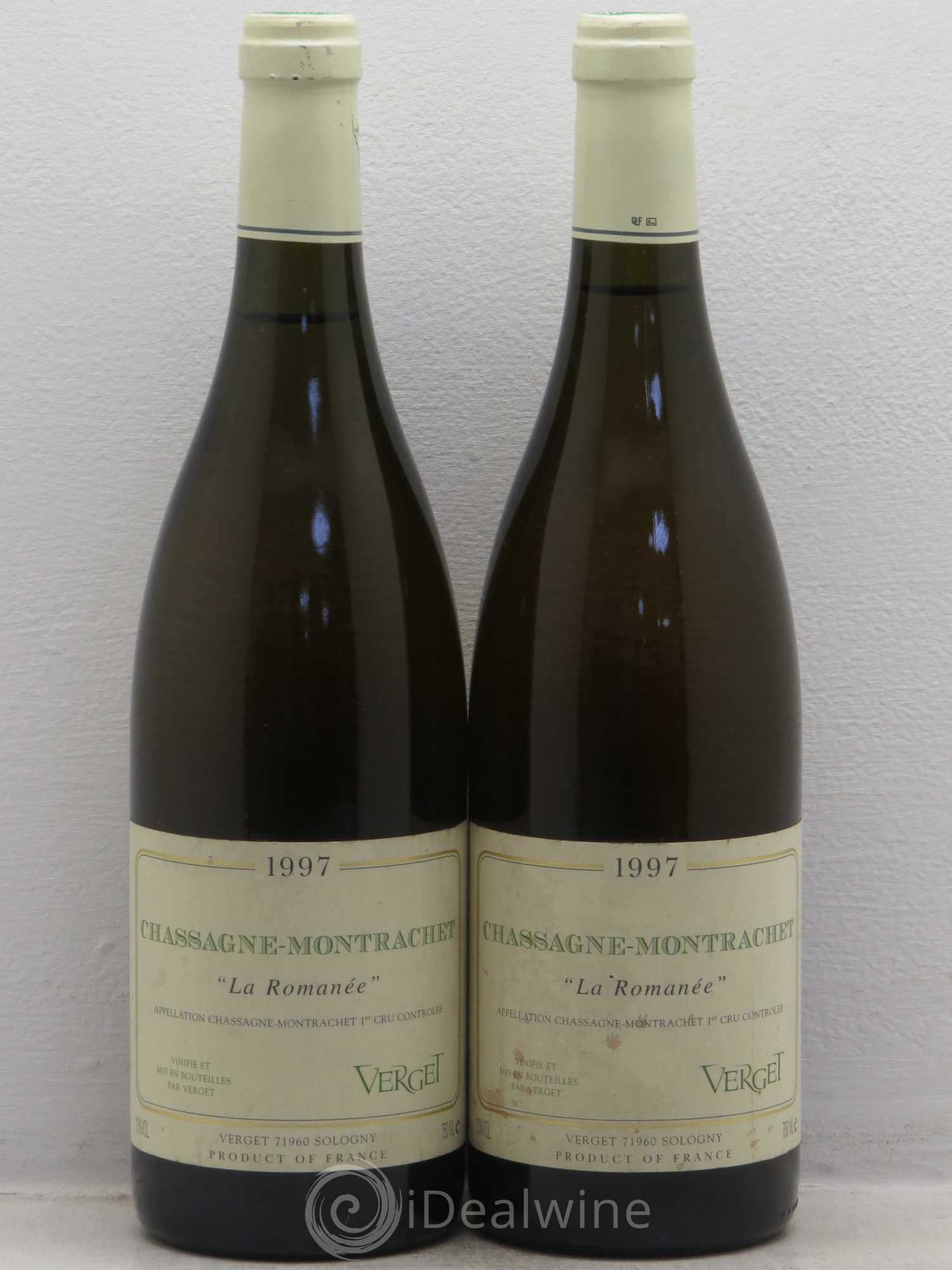 Chassagne-Montrachet 1er Cru (sans prix de réserve) 1997 - Lot de 2 bouteilles - 0