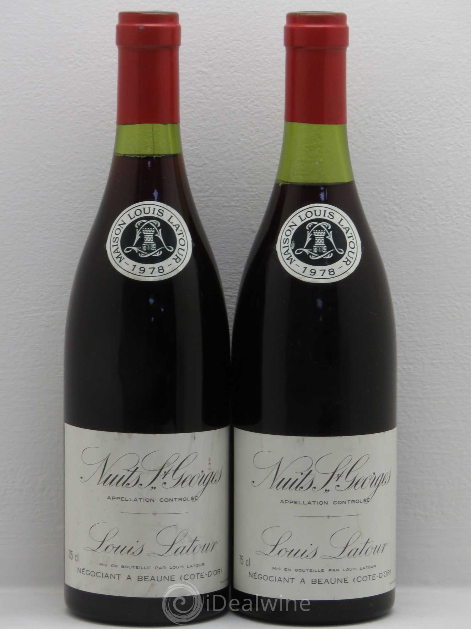 Nuits-Saint-Georges Louis Latour 1978 - Lot de 2 bouteilles - 0