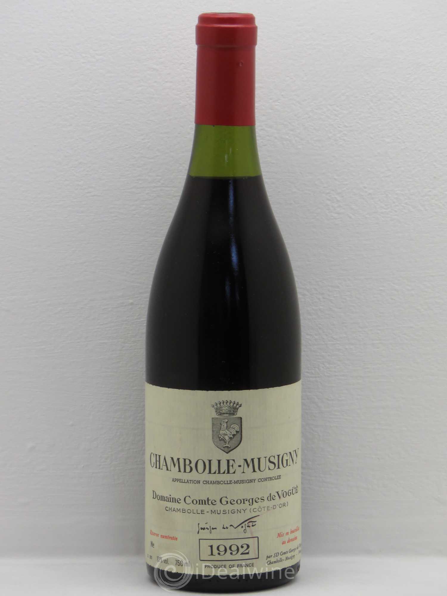 Chambolle-Musigny Comte Georges de Vogüé (sans prix de réserve) 1992 - Lot de 1 bouteille - 0