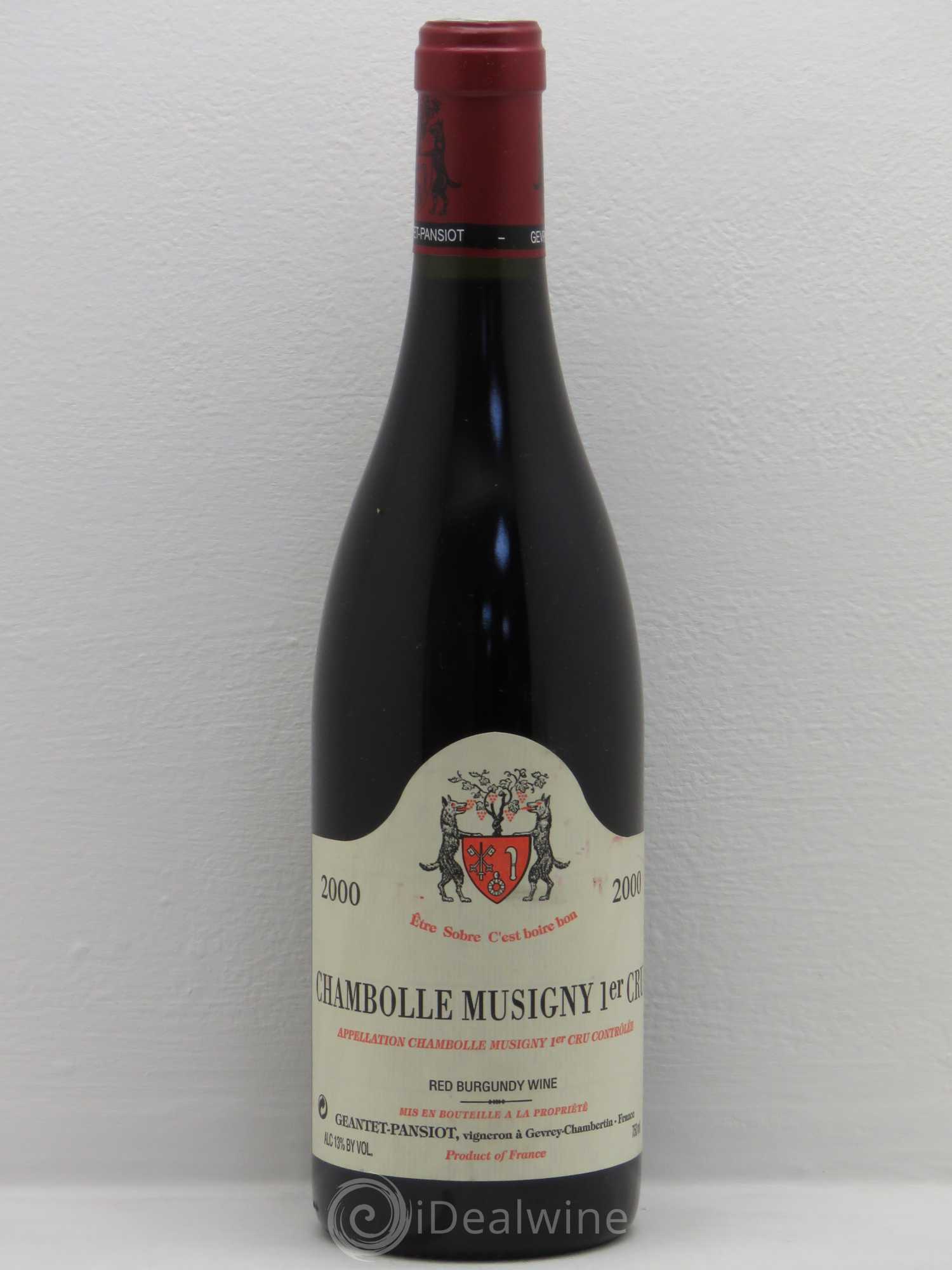 Chambolle-Musigny 1er Cru Geantet-Pansiot (sans prix de réserve) 2000 - Lot de 1 bouteille - 0