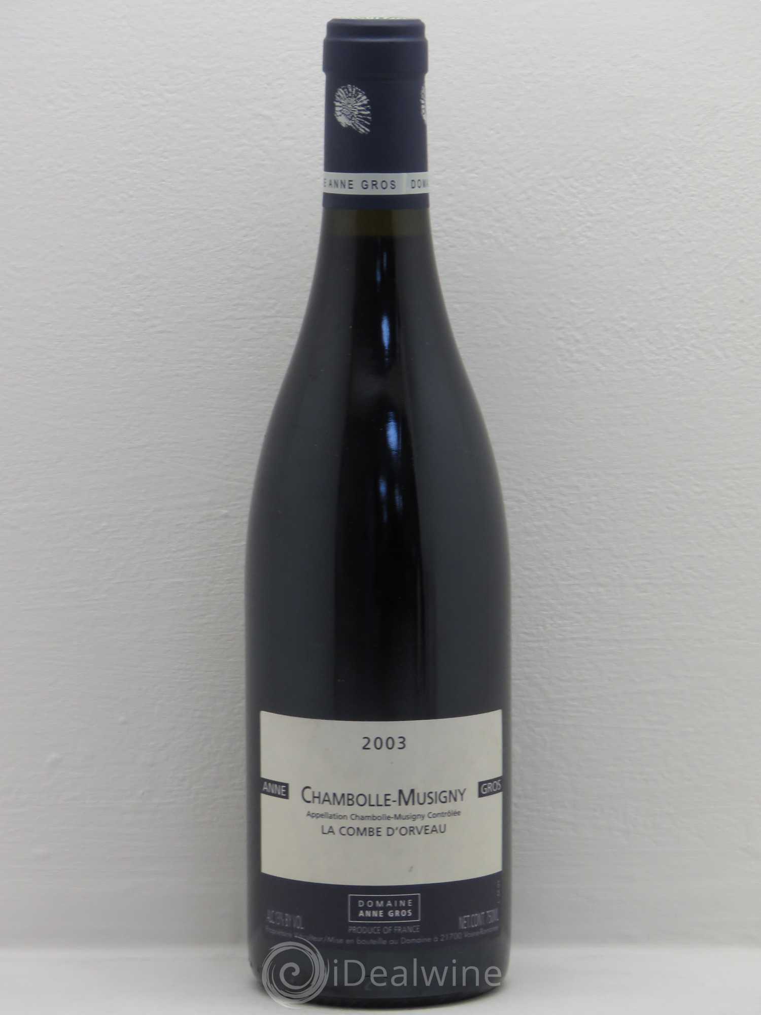 Chambolle-Musigny La Combe d'Orveau Anne Gros (sans prix de réserve) 2003 - Lot de 1 bouteille - 0