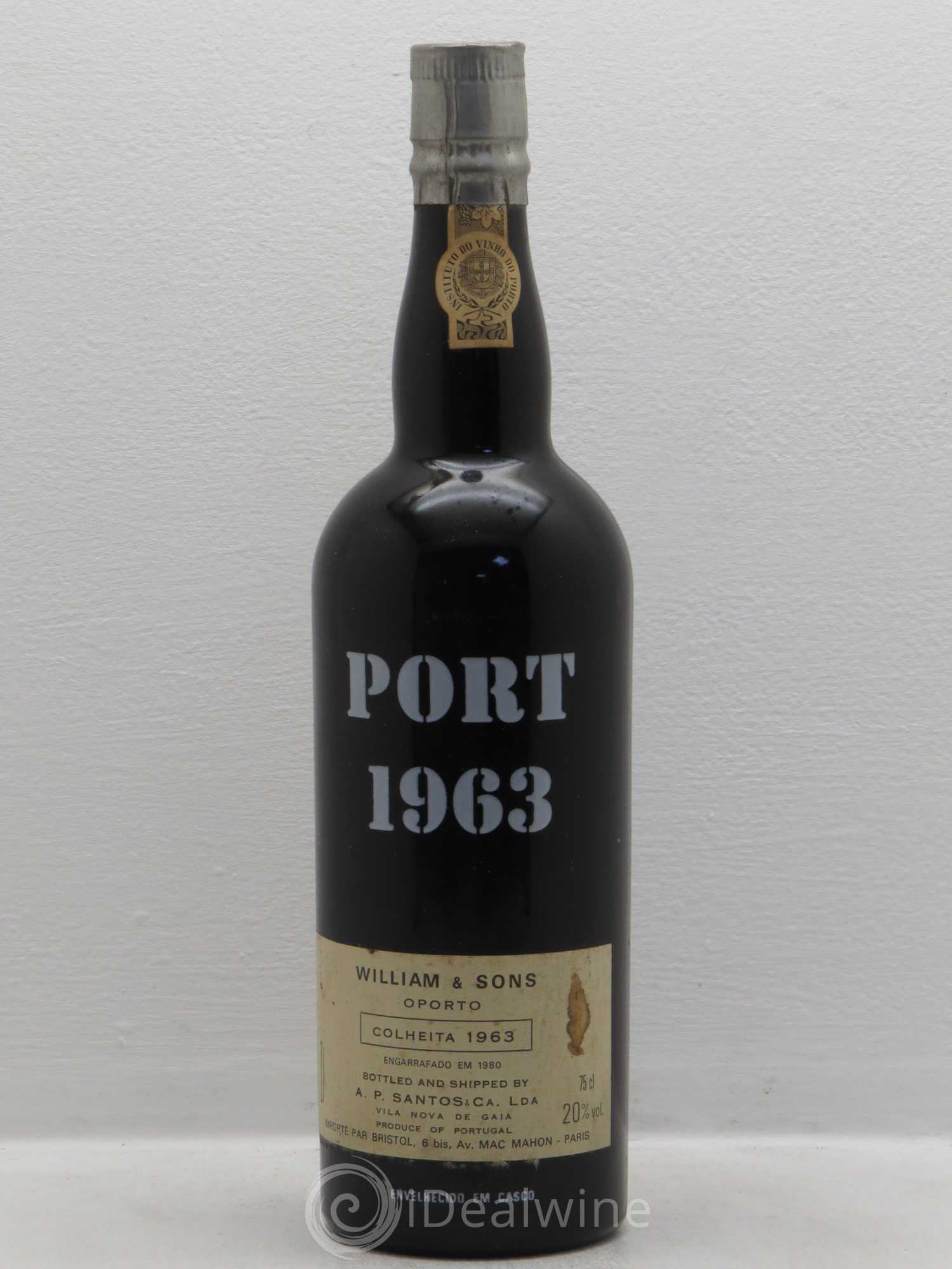 Porto Colheita William and Sons 1963 - Posten von 1 Flasche - 0
