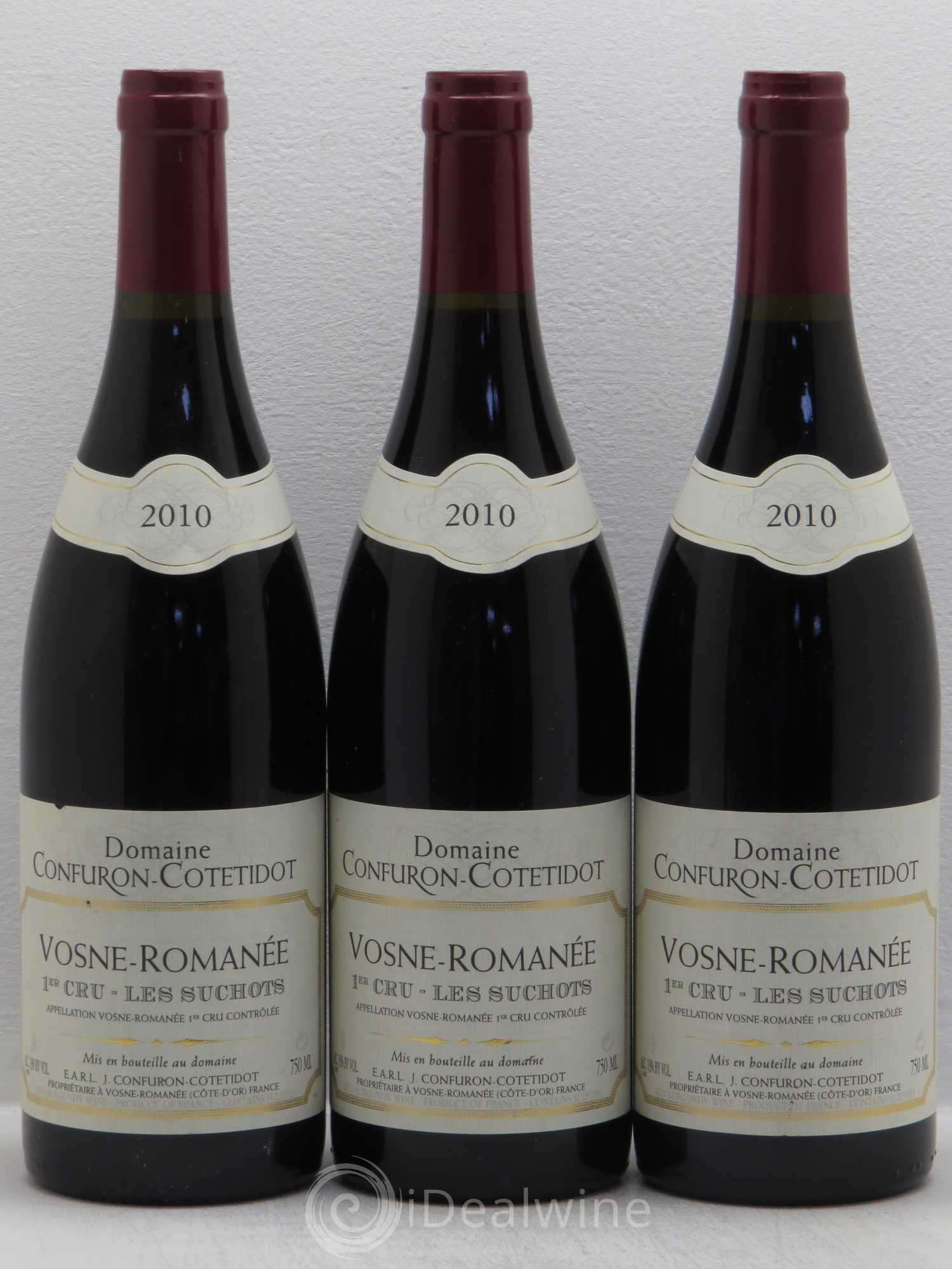 Vosne-Romanée 1er Cru Les Suchots Confuron-Cotetidot 2010 - Lot de 3 bouteilles - 0