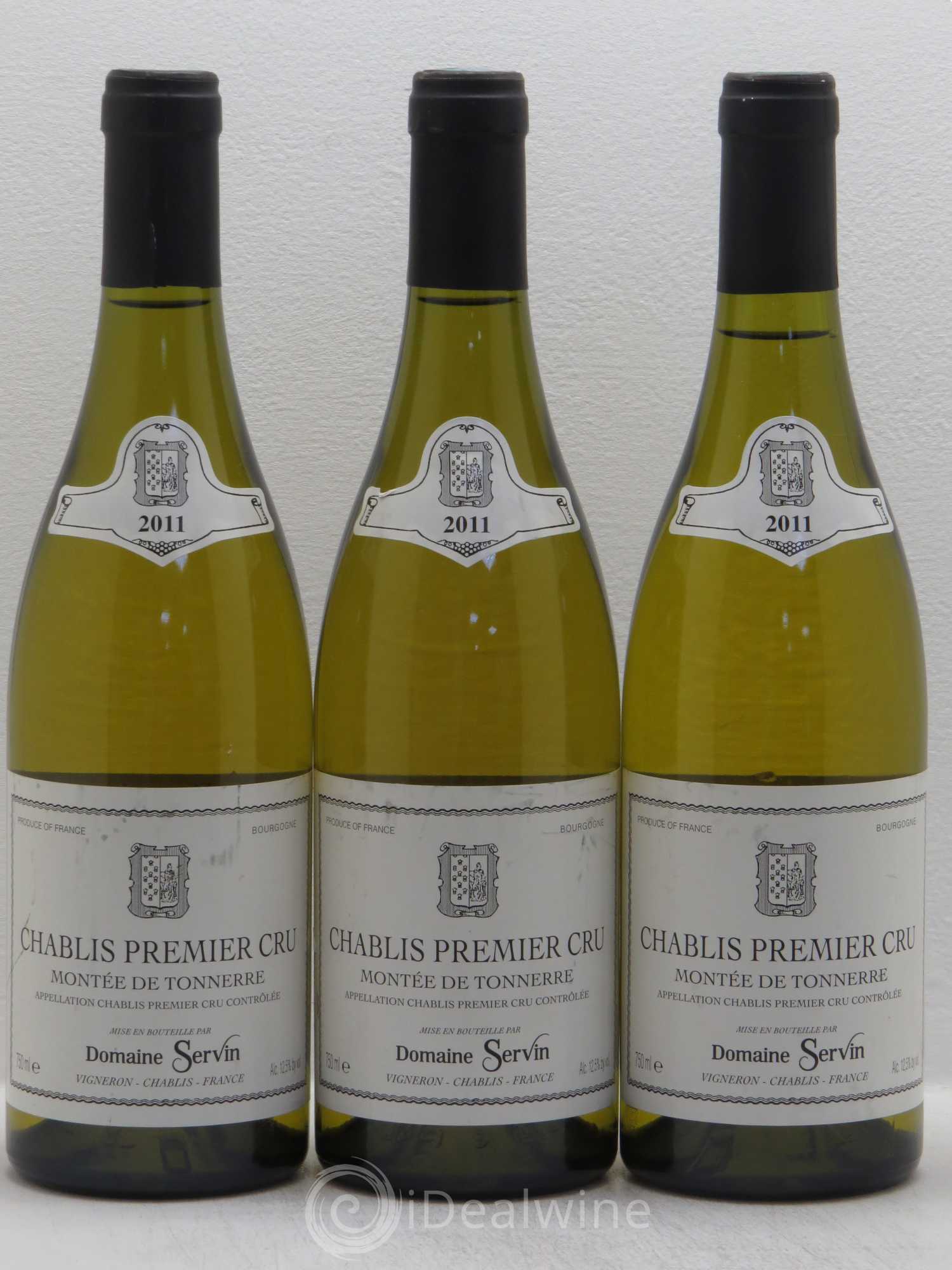 Chablis 1er Cru Domaine Servin (sans prix de réserve) 2011 - Posten von 3 Flaschen - 0