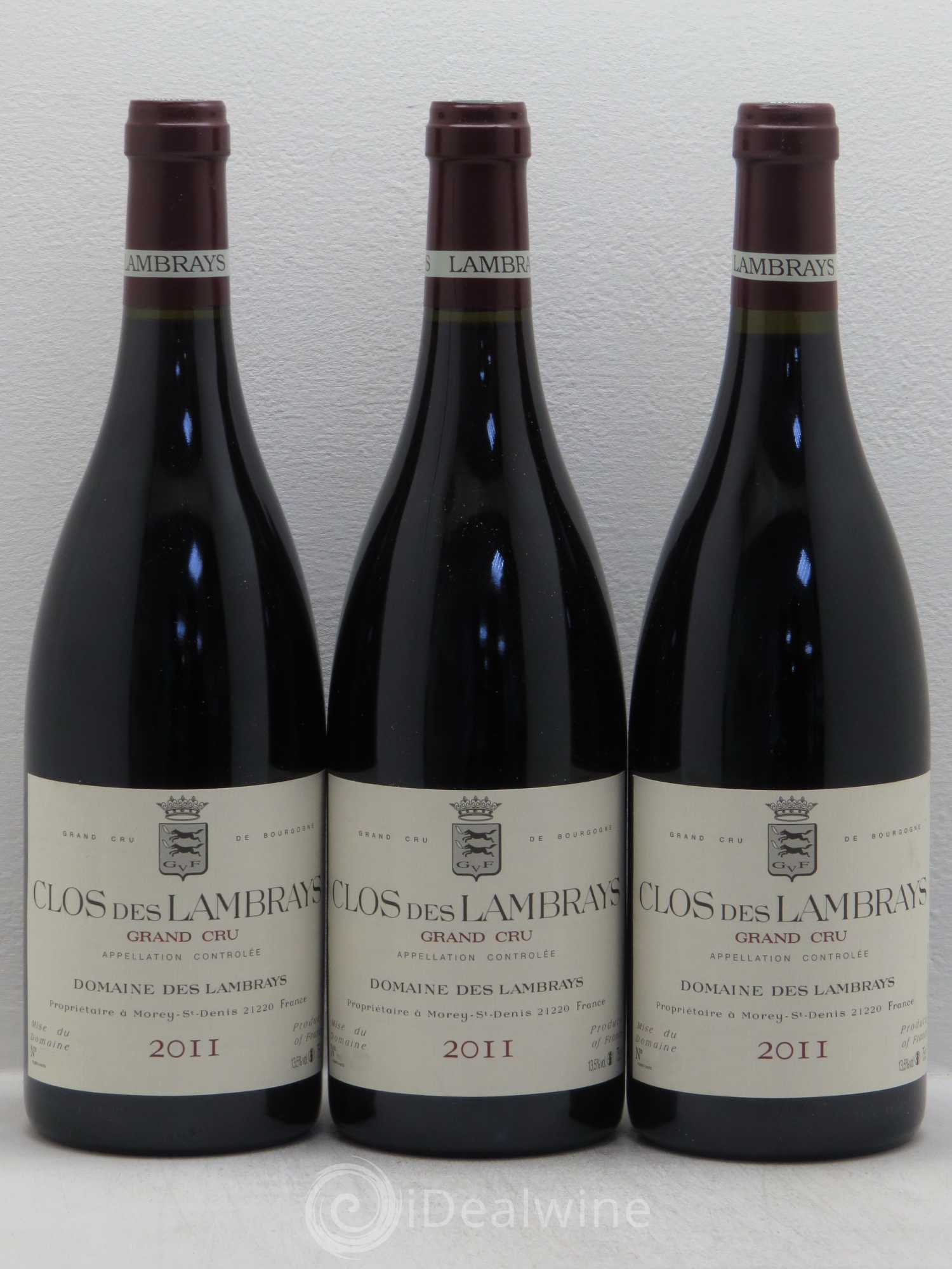 Clos des Lambrays Grand Cru Domaine des Lambrays 2011 - Lot de 3 bouteilles - 0