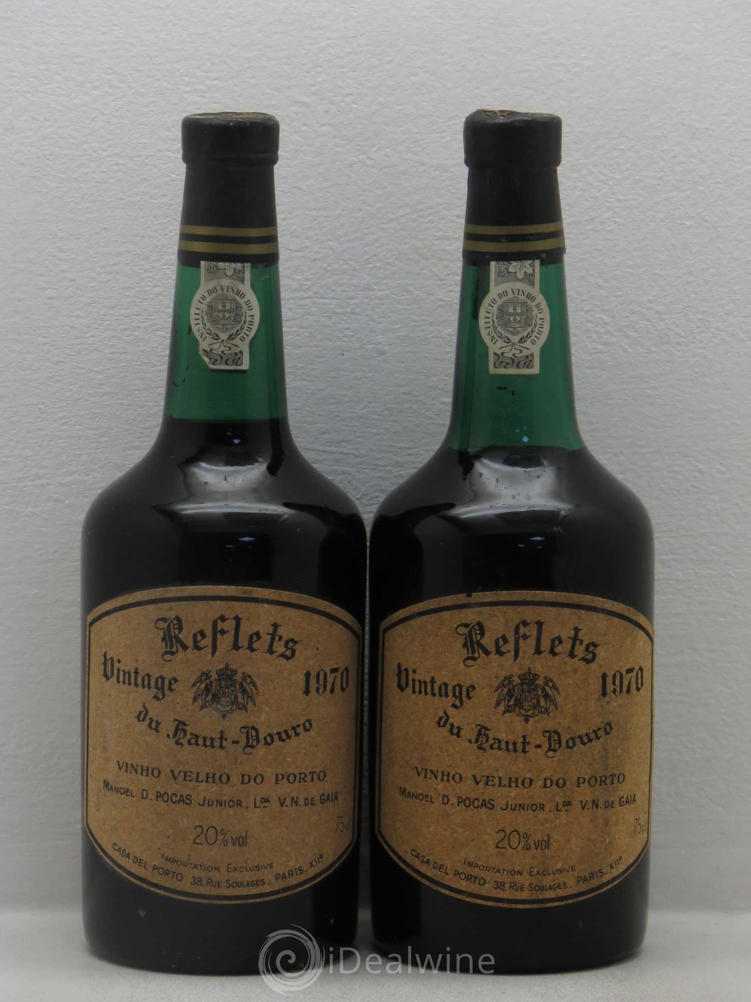 Porto Reflets du haut Douro vintage Manoel D. Pocas 1970 - Posten von 2 Flaschen - 0