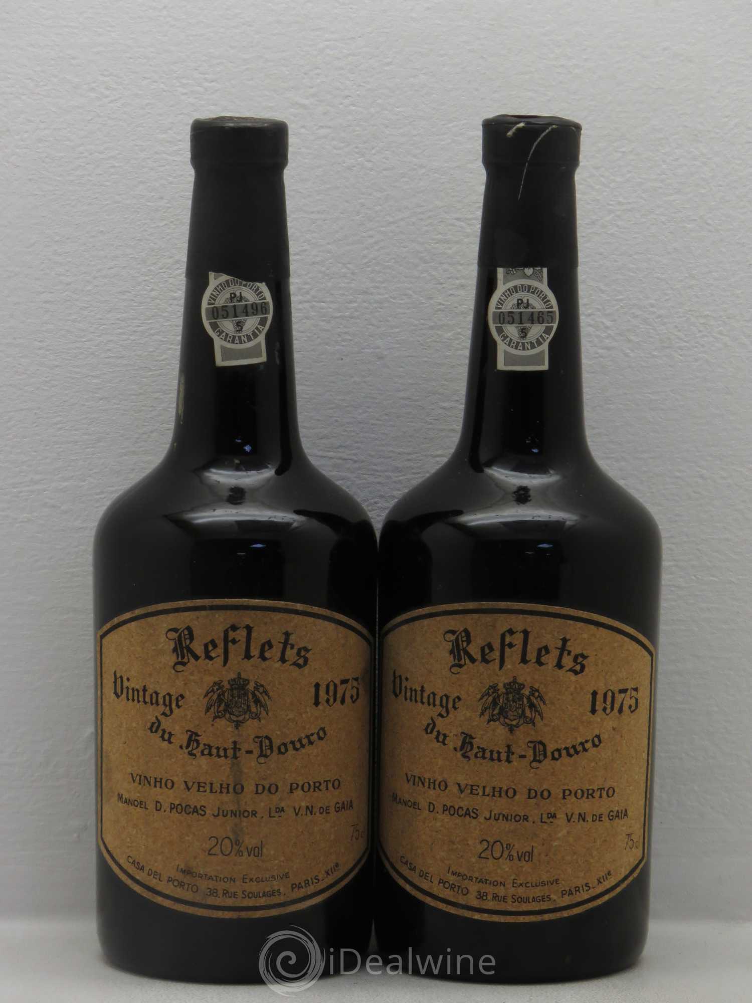 Porto Reflets du haut Douro vintage Manoel D. Pocas 1975 - Posten von 2 Flaschen - 0