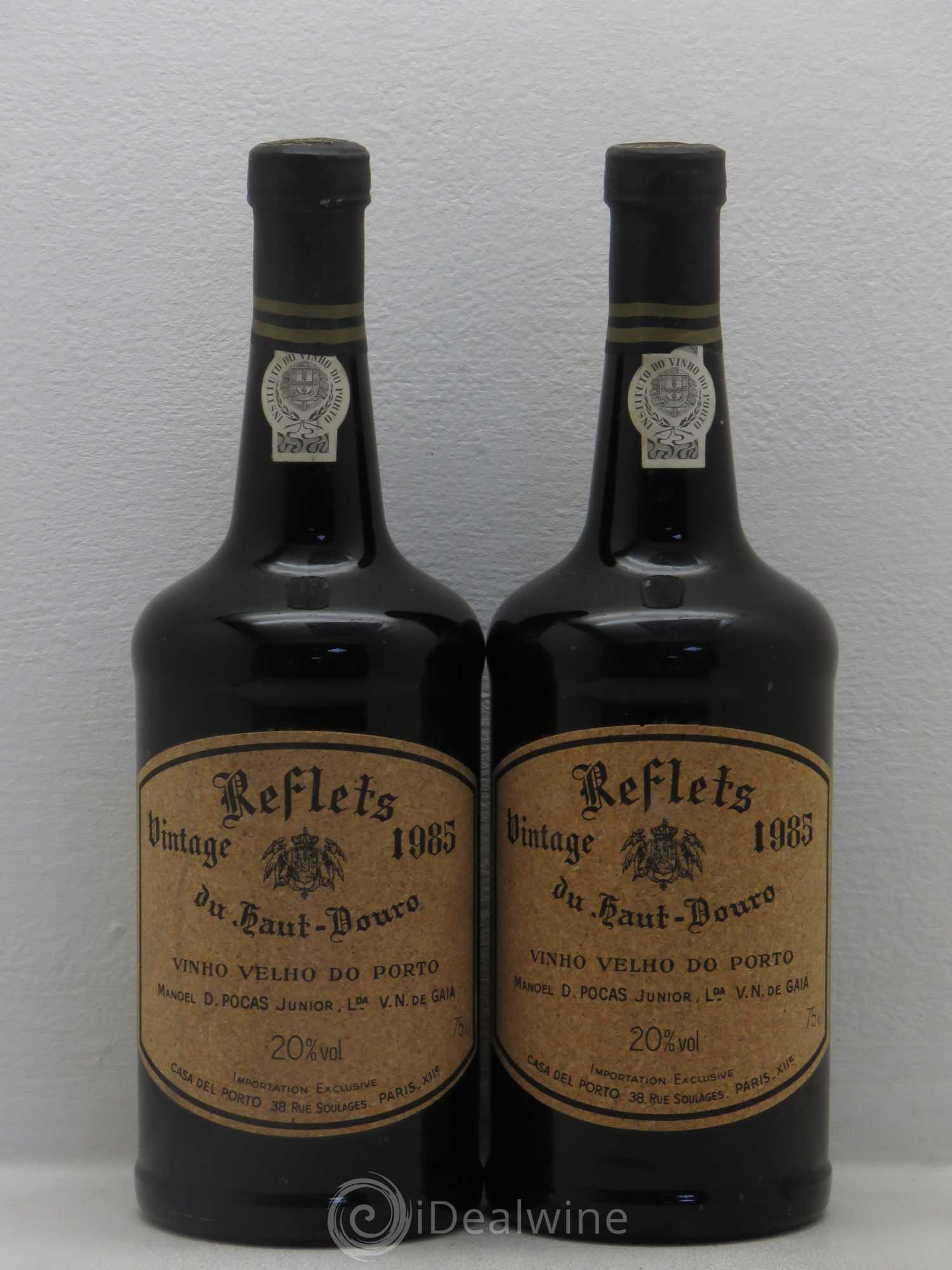 Porto Reflets du haut Douro vintage Manoel D. Pocas 1985 - Posten von 2 Flaschen - 0