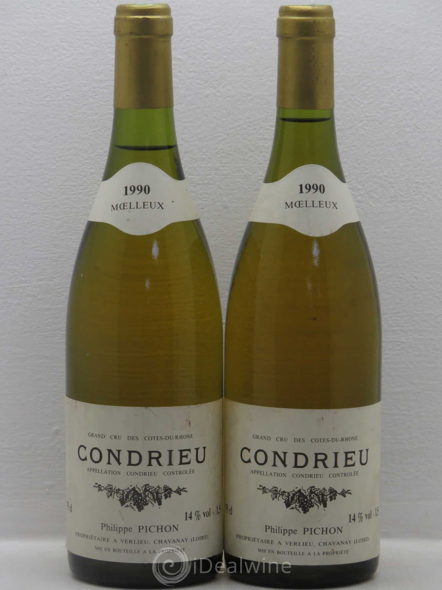 Condrieu Moelleux Philippe Pichon 1990 - Posten von 2 Flaschen - 0