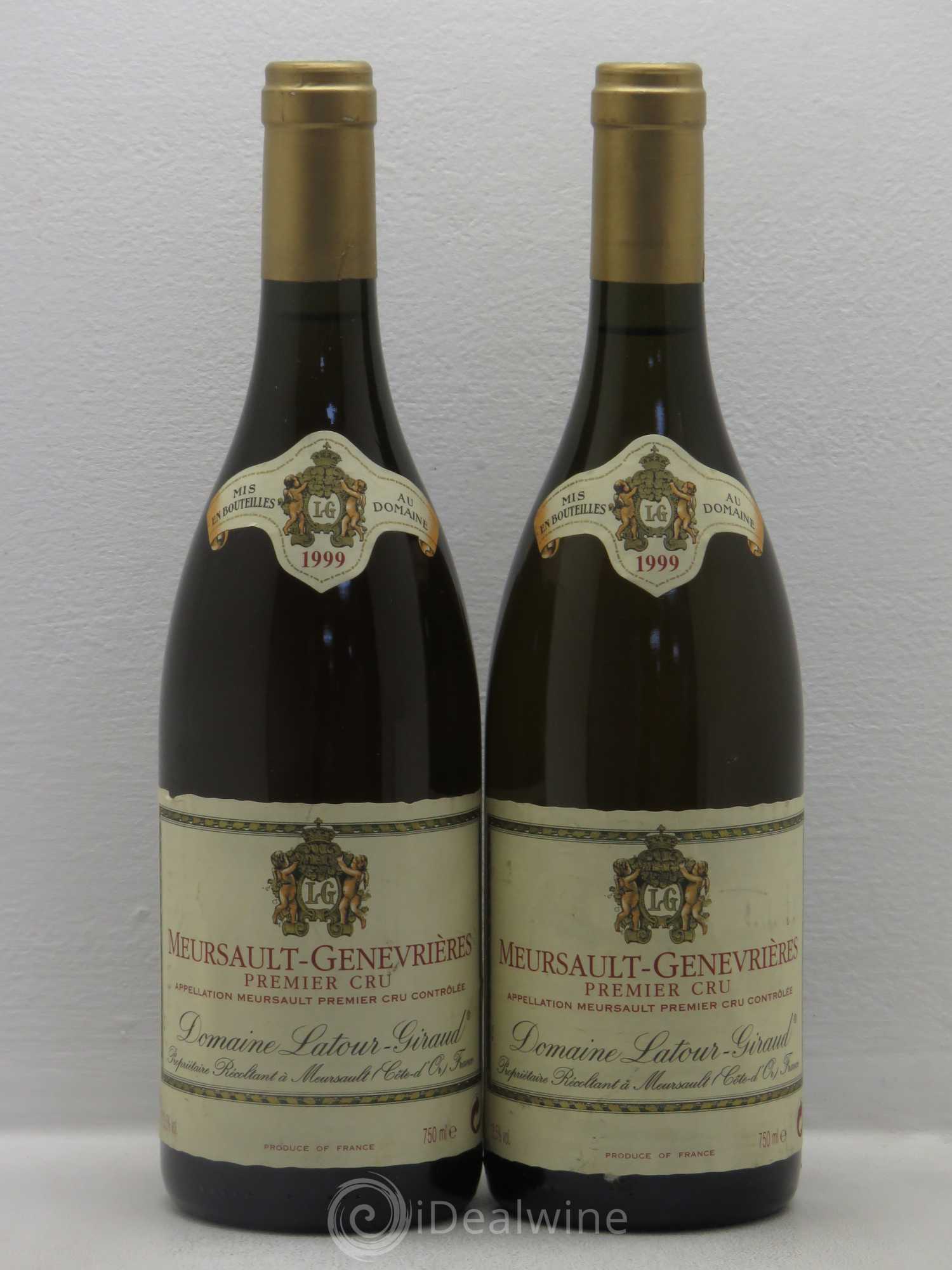 Meursault 1er Cru Latour Giraud Genevrieres (sans prix de réserve) 1999 - Posten von 2 Flaschen - 0