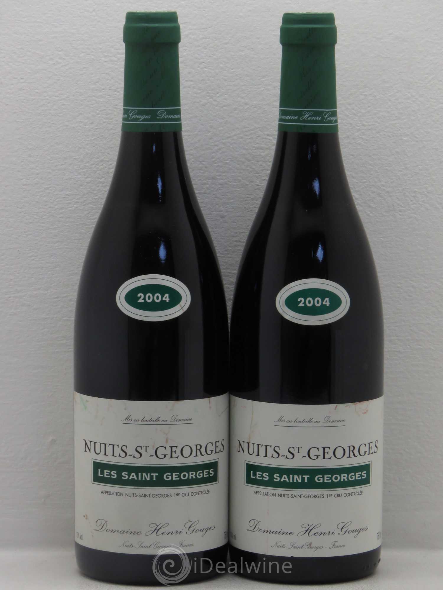 Nuits-Saint-Georges 1er Cru Les Saints Georges Henri Gouges 2004 - Lot de 2 bouteilles - 0