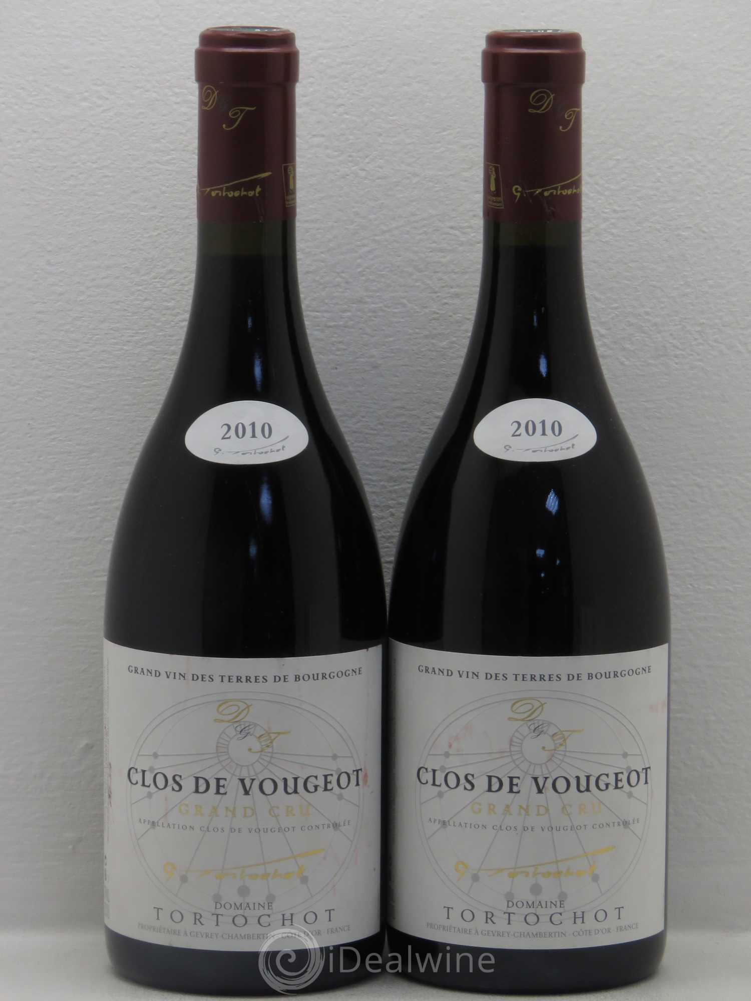 Clos de Vougeot Grand Cru Tortochot 2010 - Lot de 2 bouteilles - 0