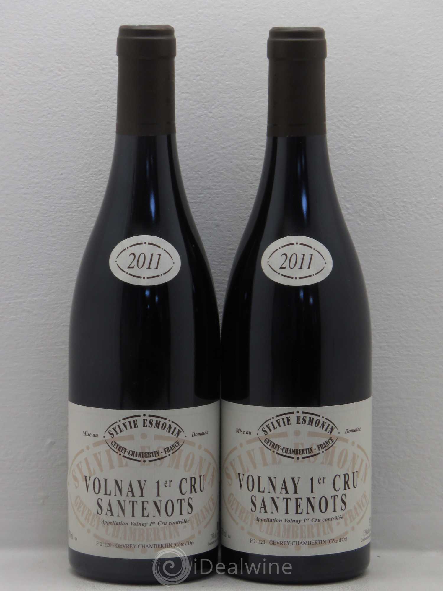 Volnay 1er Cru Santenots Sylvie Esmonin 2011 - Lot de 2 bouteilles - 0