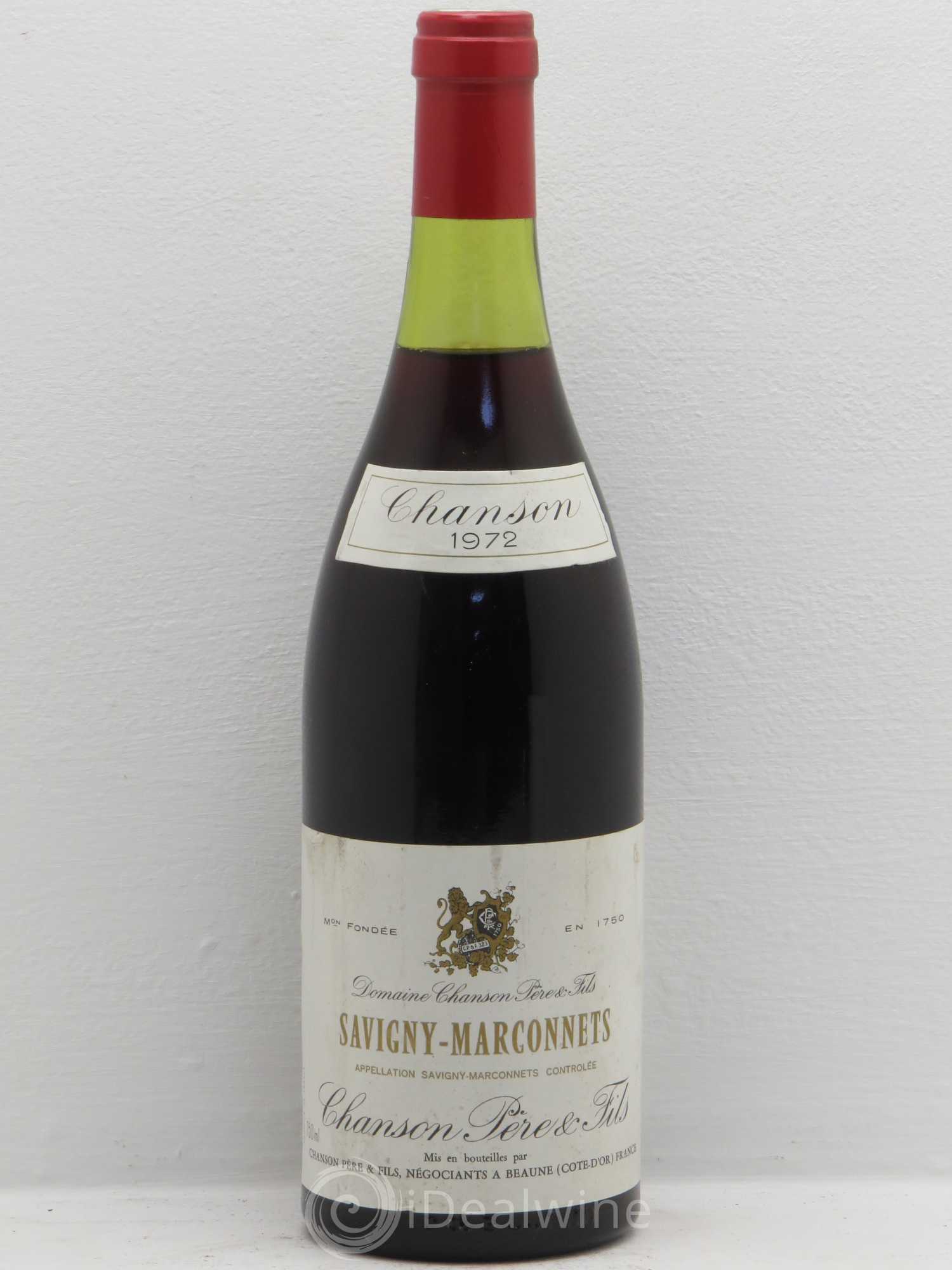 Savigny-lès-Beaune Les marconnets Domaine chanson (sans prix de réserve) 1972 - Posten von 1 Flasche - 0