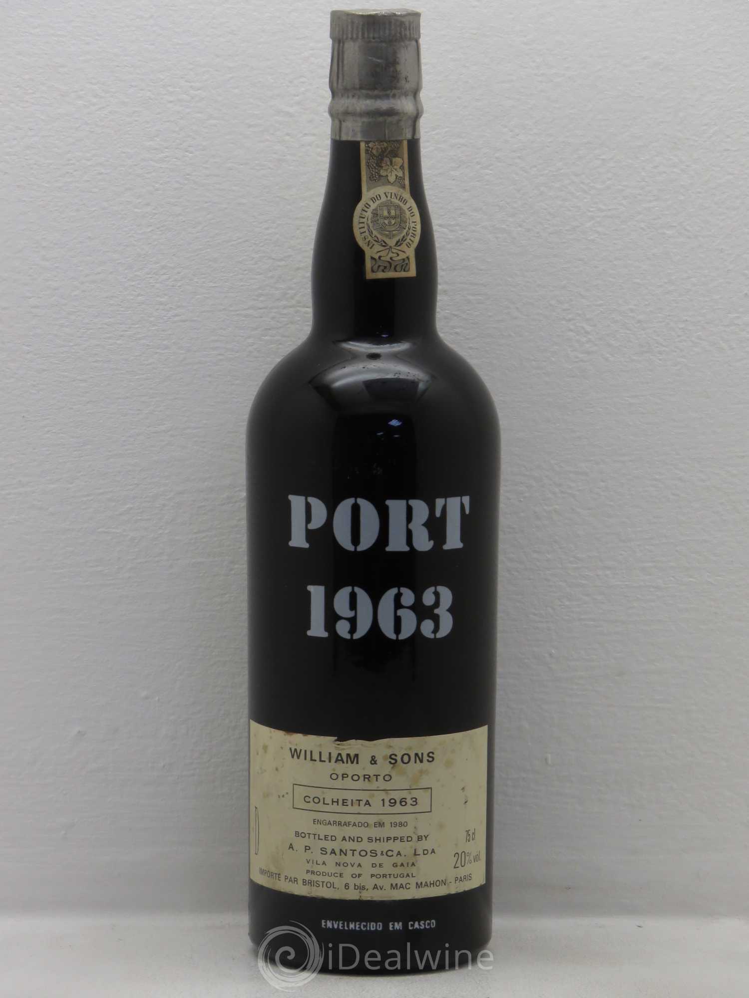 Porto william & sons colheita 1963 embouteille 1980 - Posten von 1 Flasche - 0