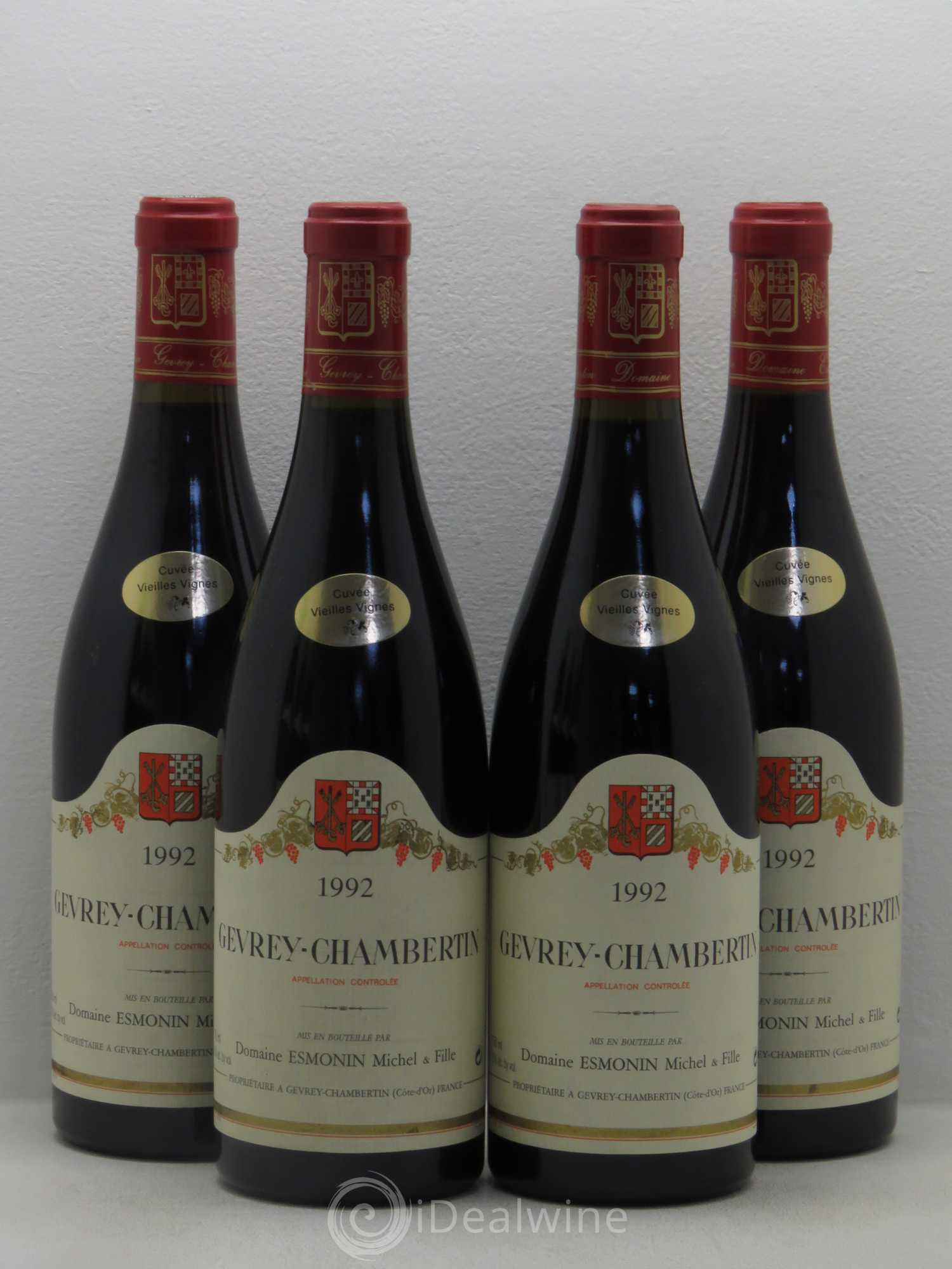 Gevrey-Chambertin Domaine Michel Esmonin Cuvée vieilles vignes 1992 - Posten von 4 Flaschen - 0