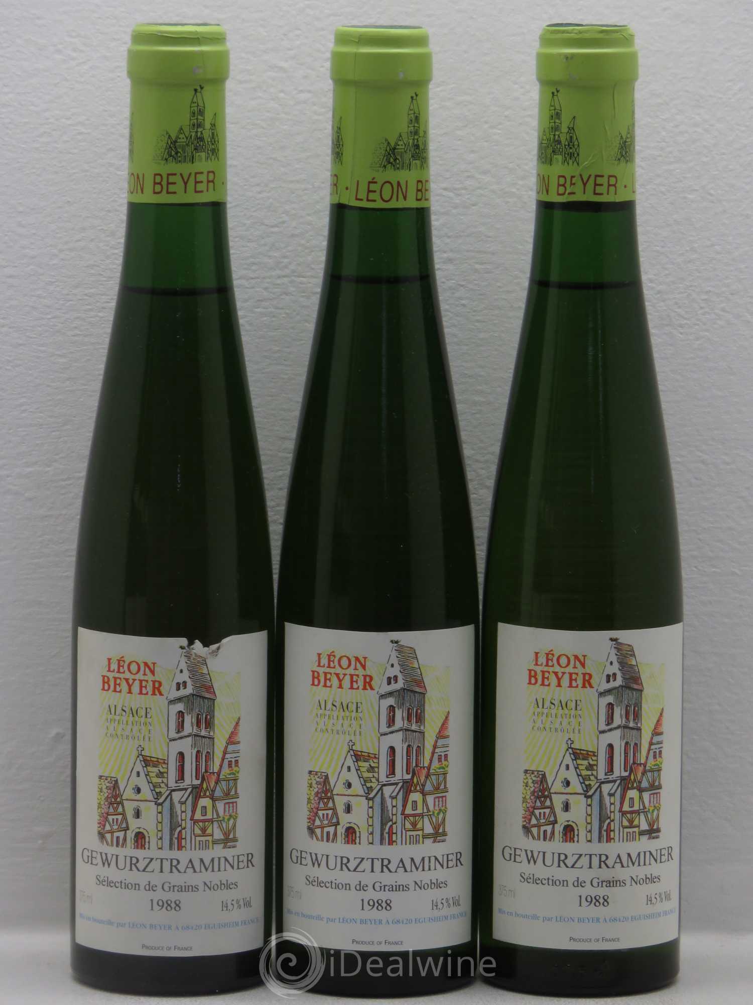 Gewurztraminer Leon Beyer Selection Grains Nobles 1988 - Posten von 3 Demi-Flaschen - 0