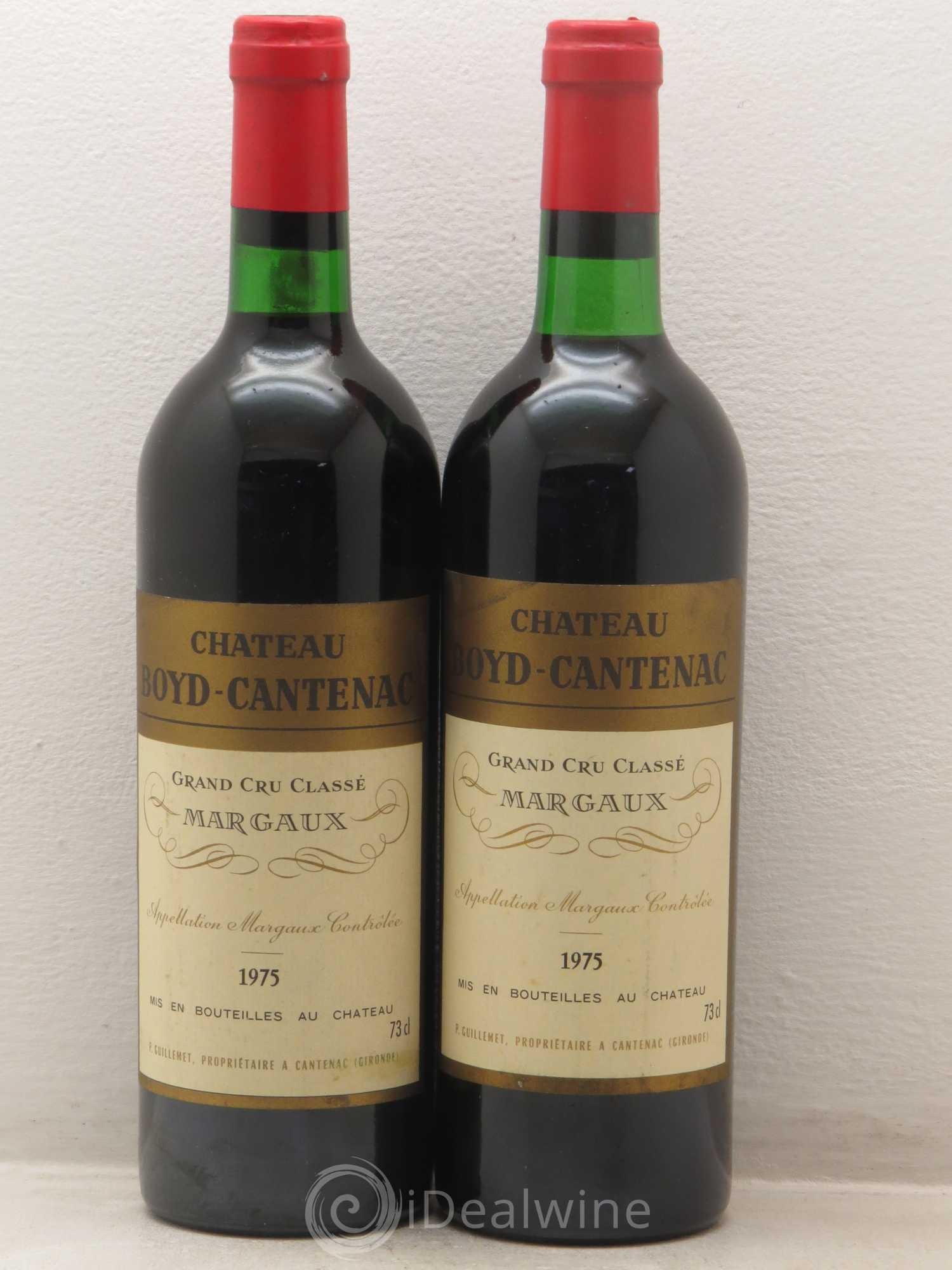 Château Boyd Cantenac 3ème Grand Cru Classé 1975 - Lot de 2 bouteilles - 0