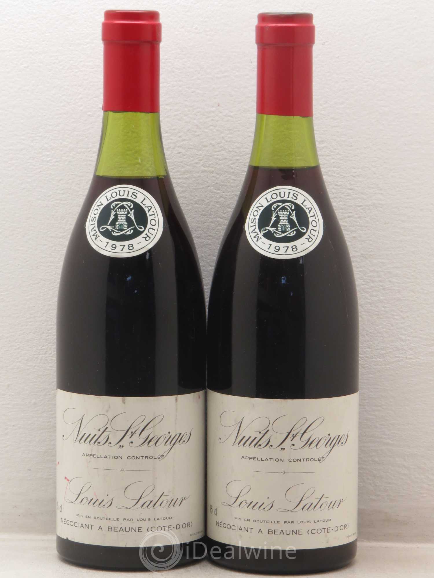 Nuits-Saint-Georges Louis Latour 1978 - Lot de 2 bouteilles - 0