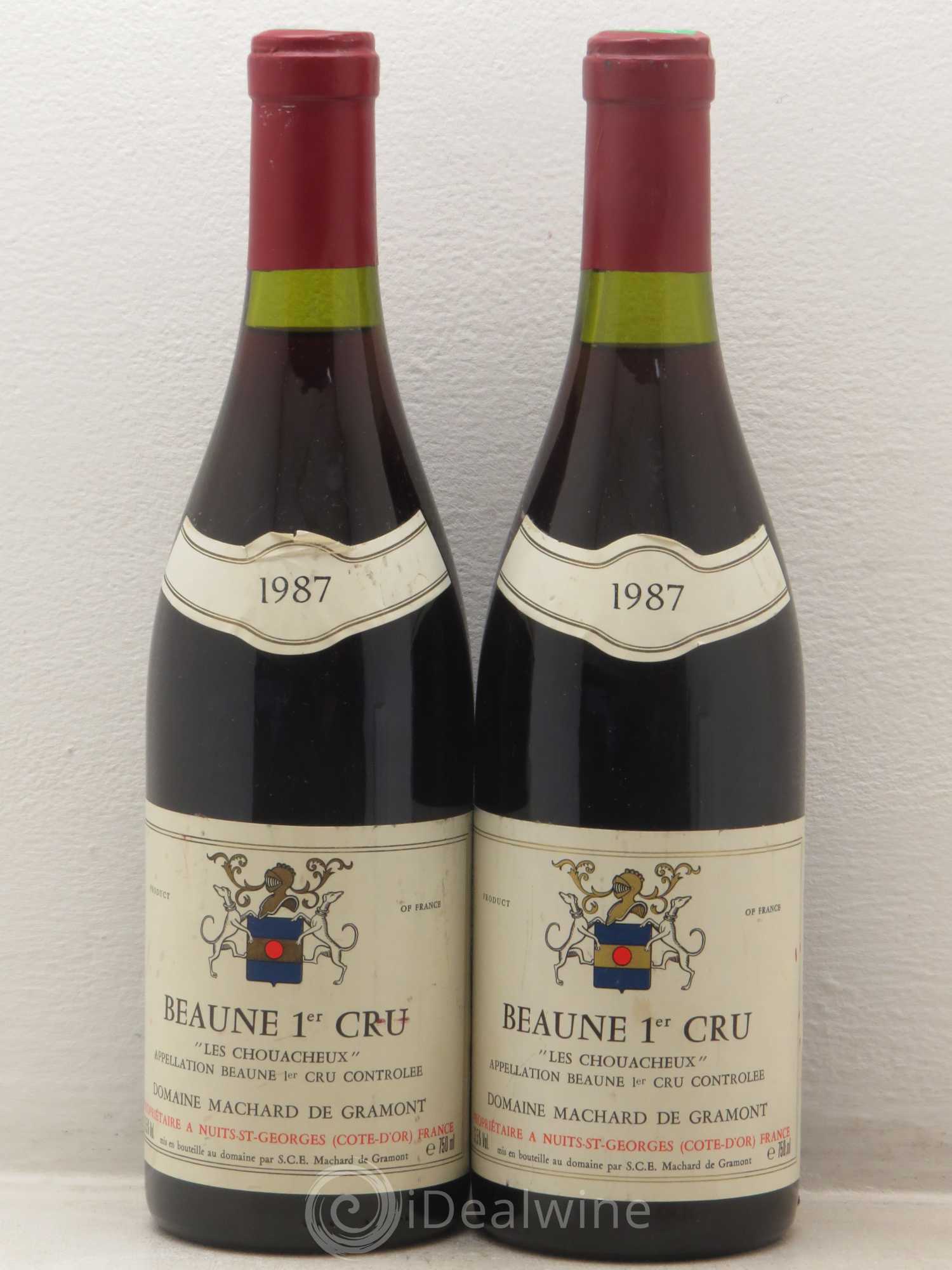 Beaune 1er Cru Les Chouacheux Machard De Gramont 1987 - Posten von 2 Flaschen - 0