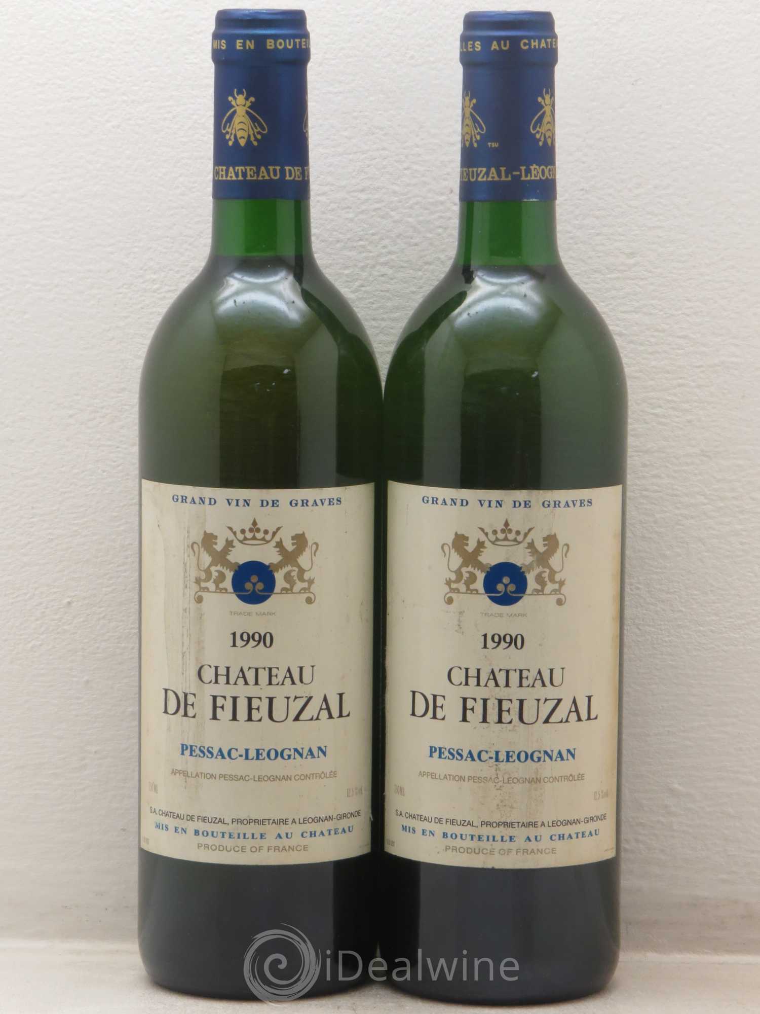 Château de Fieuzal 1990 - Lot de 2 bouteilles - 0