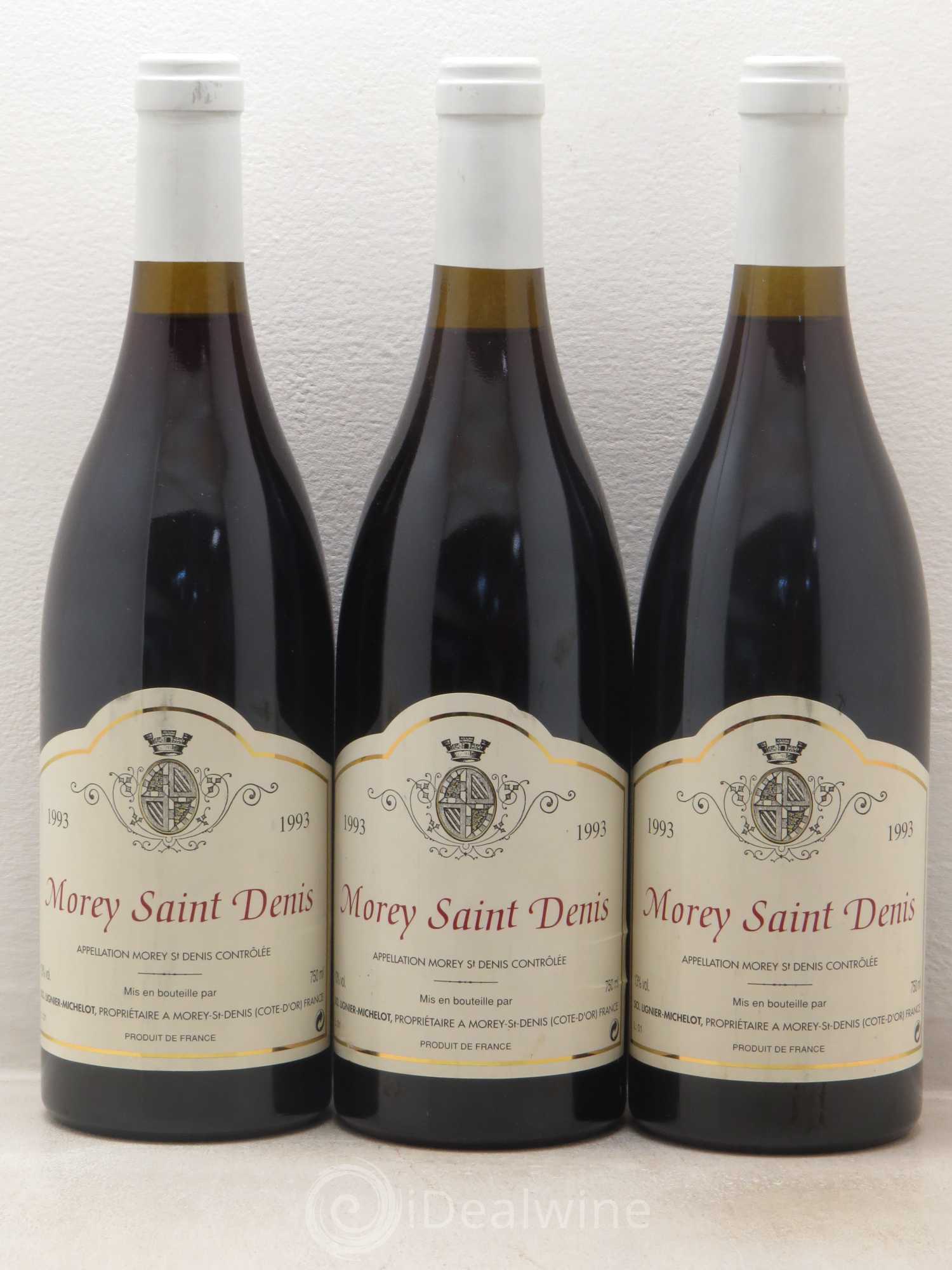 Morey-Saint-Denis Lignier Michelot 1993 - Lot de 3 bouteilles - 0