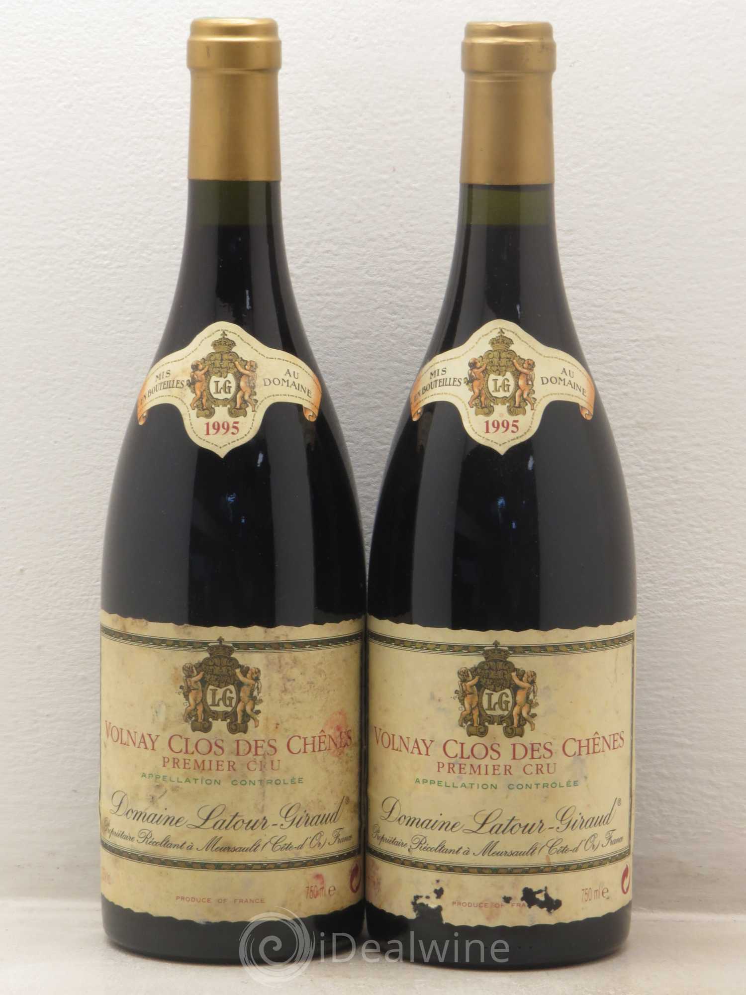 Volnay 1er Cru Clos Des Chênes Latour Giraud 1995 - Posten von 2 Flaschen - 0