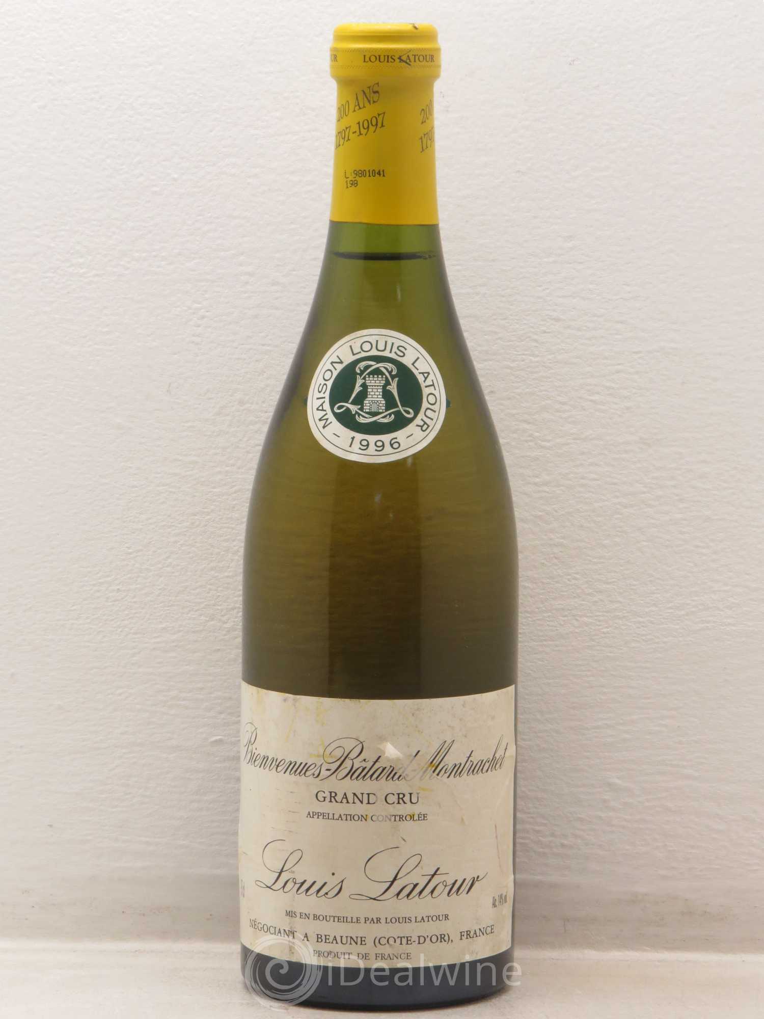 Bienvenues-Bâtard-Montrachet Grand Cru Louis Latour 1996 - Posten von 1 Flasche - 0