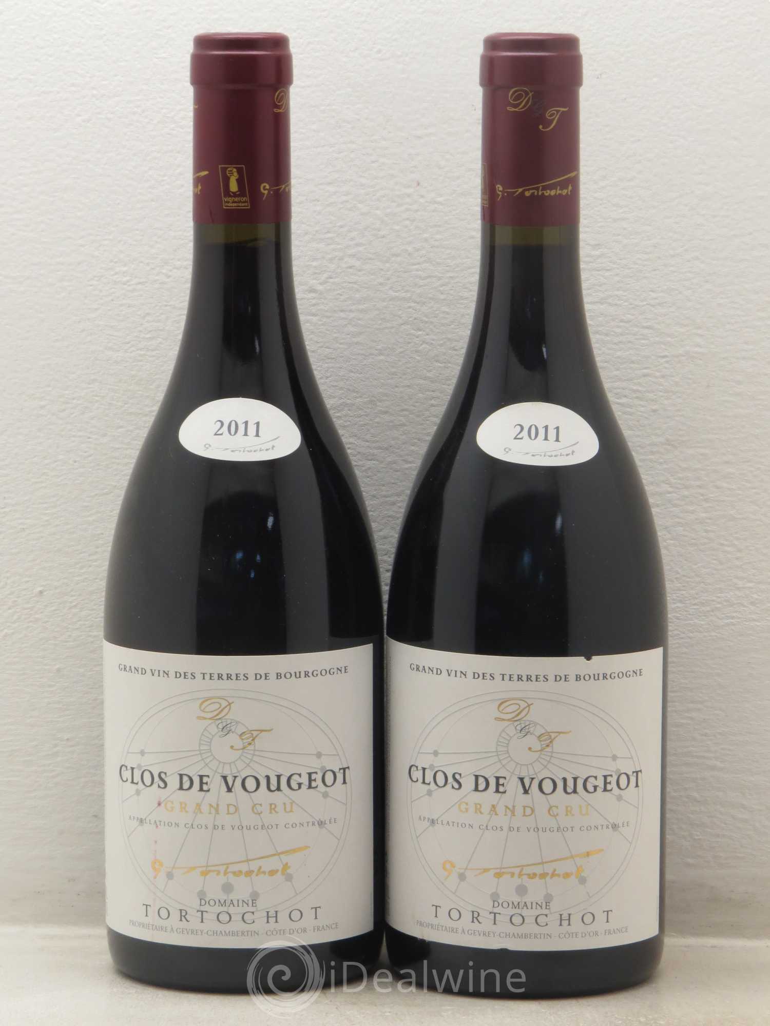 Clos de Vougeot Grand Cru Tortochot (sans prix de reserve) 2011 - Posten von 2 Flaschen - 0