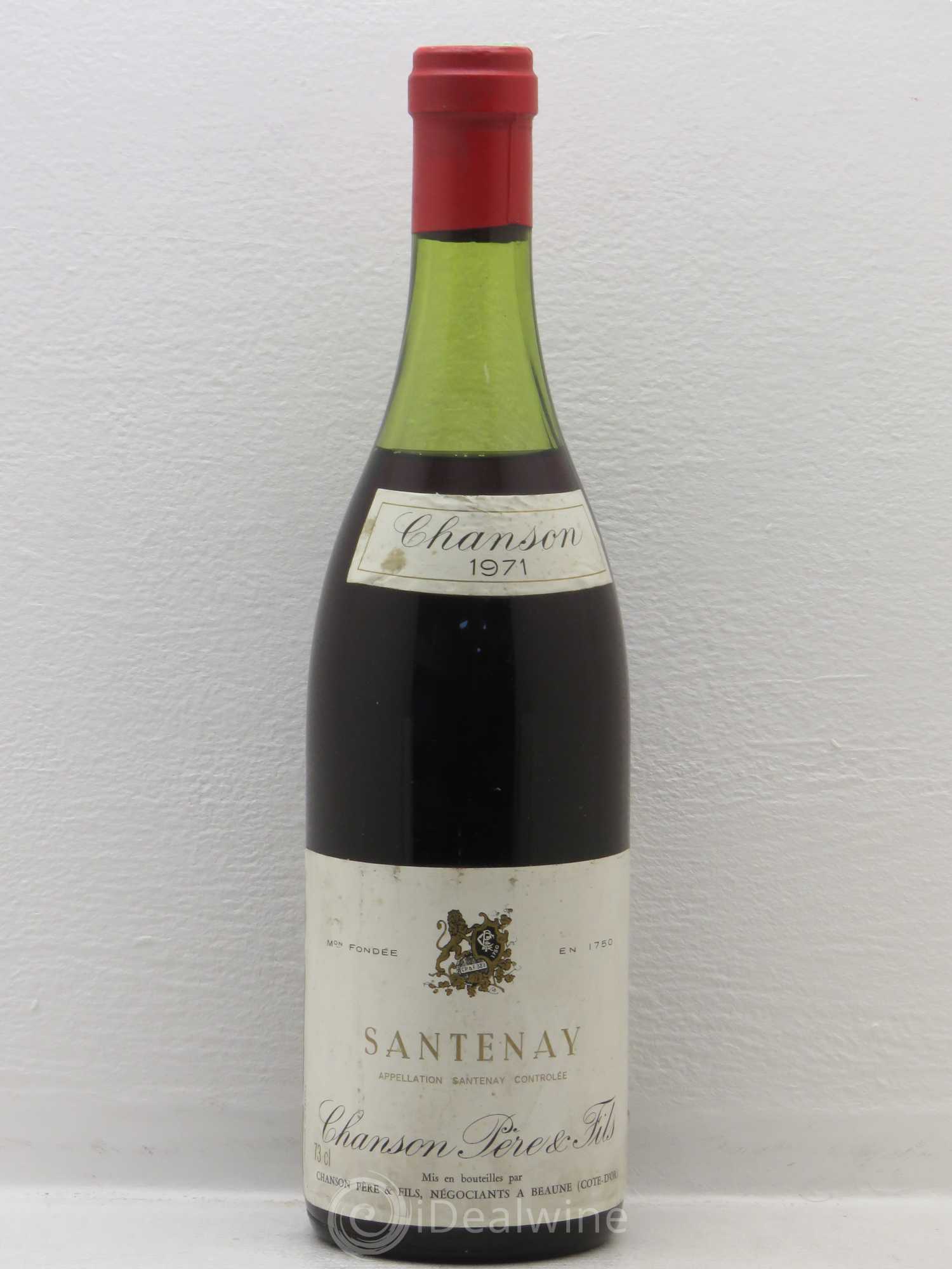 Santenay Maison Chanson (sans prix de reserve) 1971 - Posten von 1 Flasche - 0