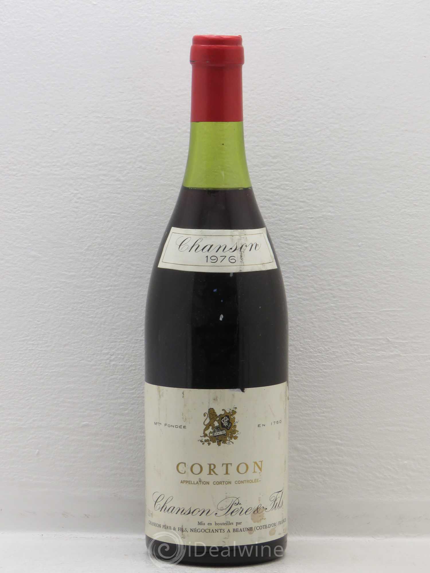 Corton Grand Cru Maison Chanson (sans prix de reserve) 1976 - Posten von 1 Flasche - 0