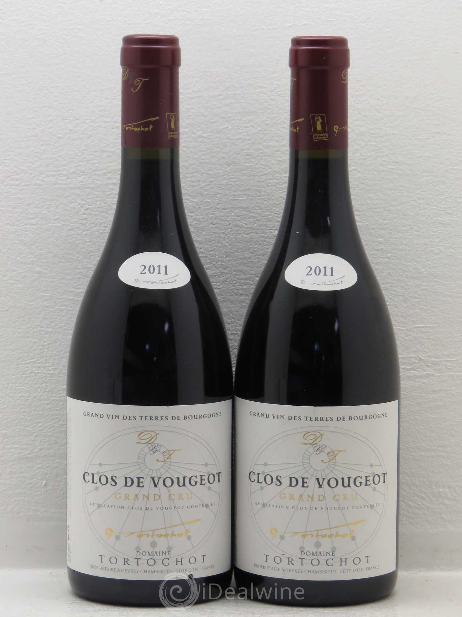 Clos de Vougeot Grand Cru Domaine Tortochot (sans prix de reserve) 2011 - Posten von 2 Flaschen - 0