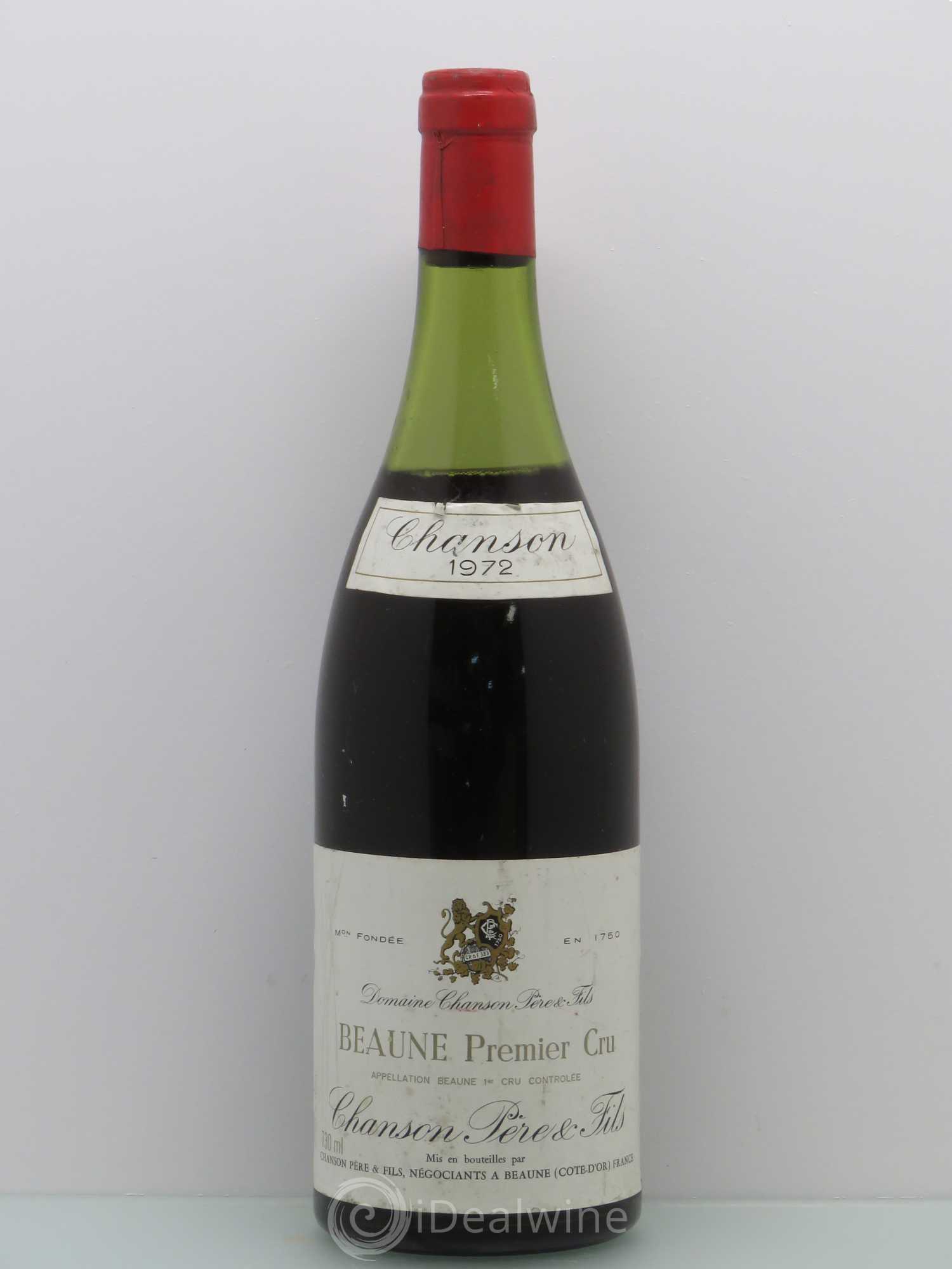 Beaune 1er Cru Maison Chanson (sans prix de réserve) 1972 - Posten von 1 Flasche - 0
