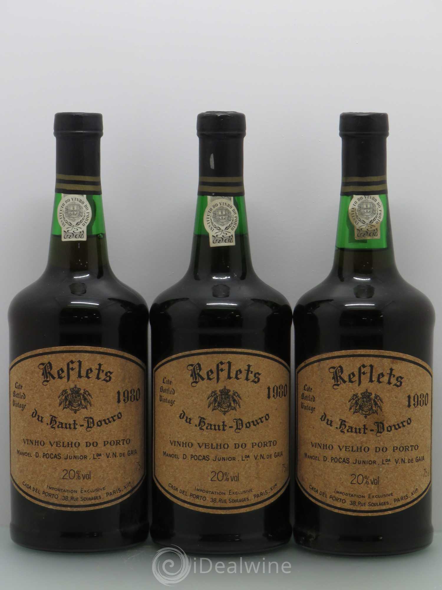 Porto LBV Reflets du Haut Douro Maison Pocas (sans prix de réserve) 1980 - Posten von 3 Flaschen - 0