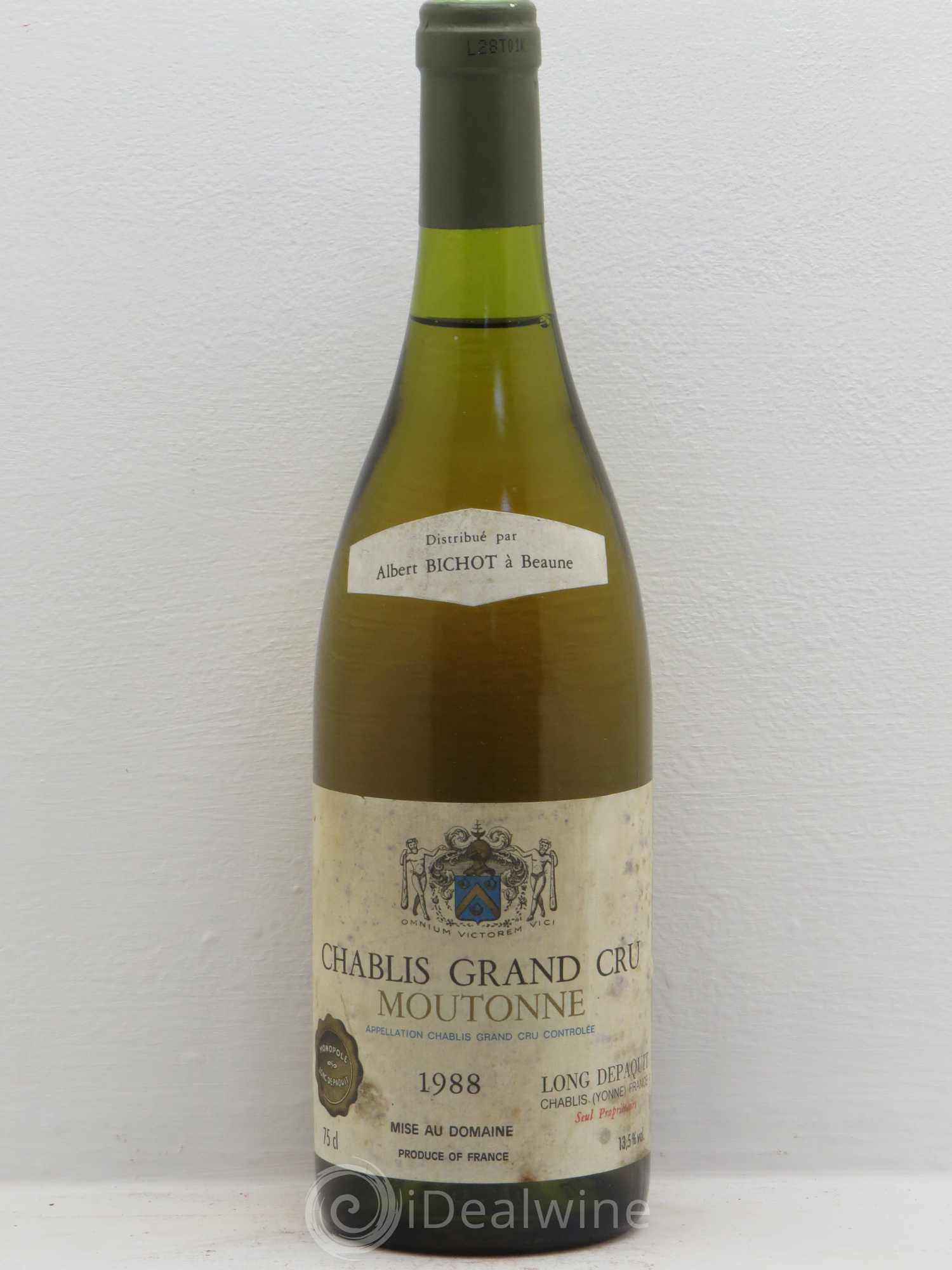 Chablis Grand Cru 1988 - Lot de 6 bouteilles - 0