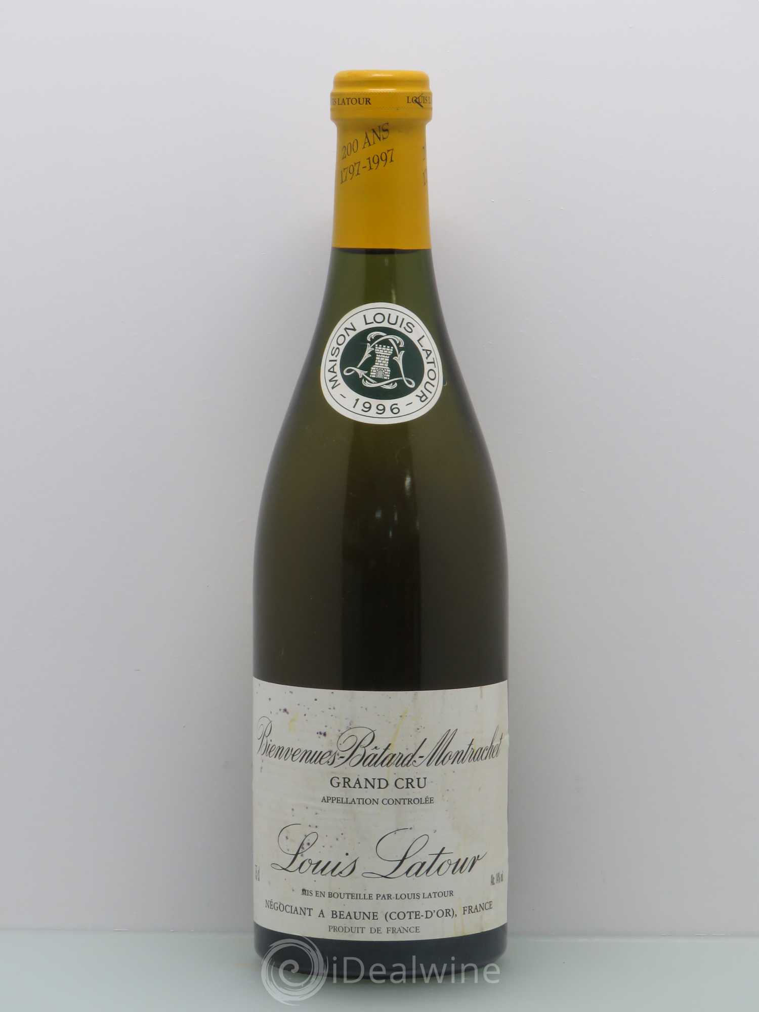 Bienvenues-Bâtard-Montrachet Grand Cru Louis Latour 1996 - Lot de 1 bouteille - 0