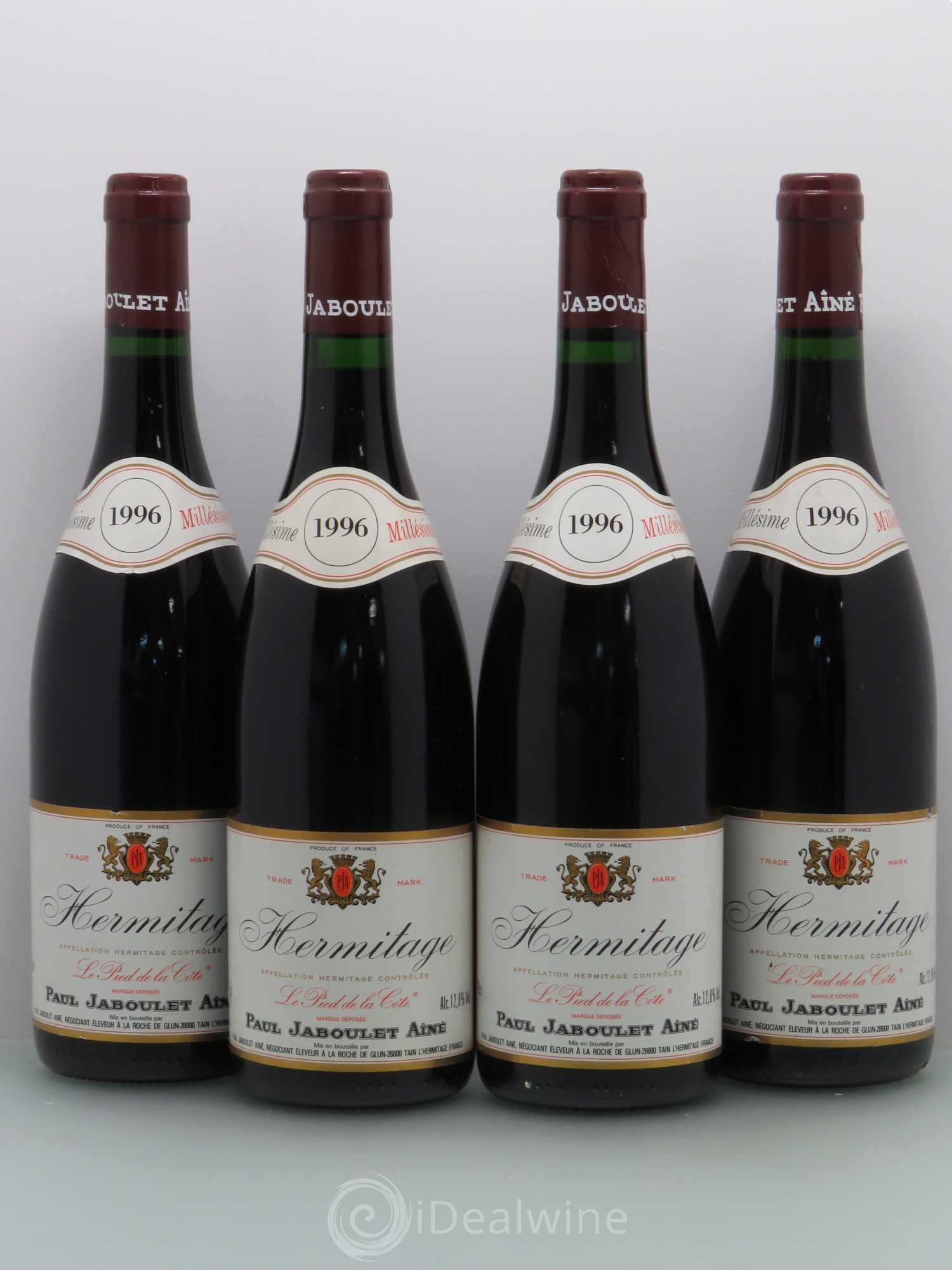 Hermitage Le Pied De La Côte Jaboulet (sans prix de réserve) 1996 - Posten von 4 Flaschen - 0
