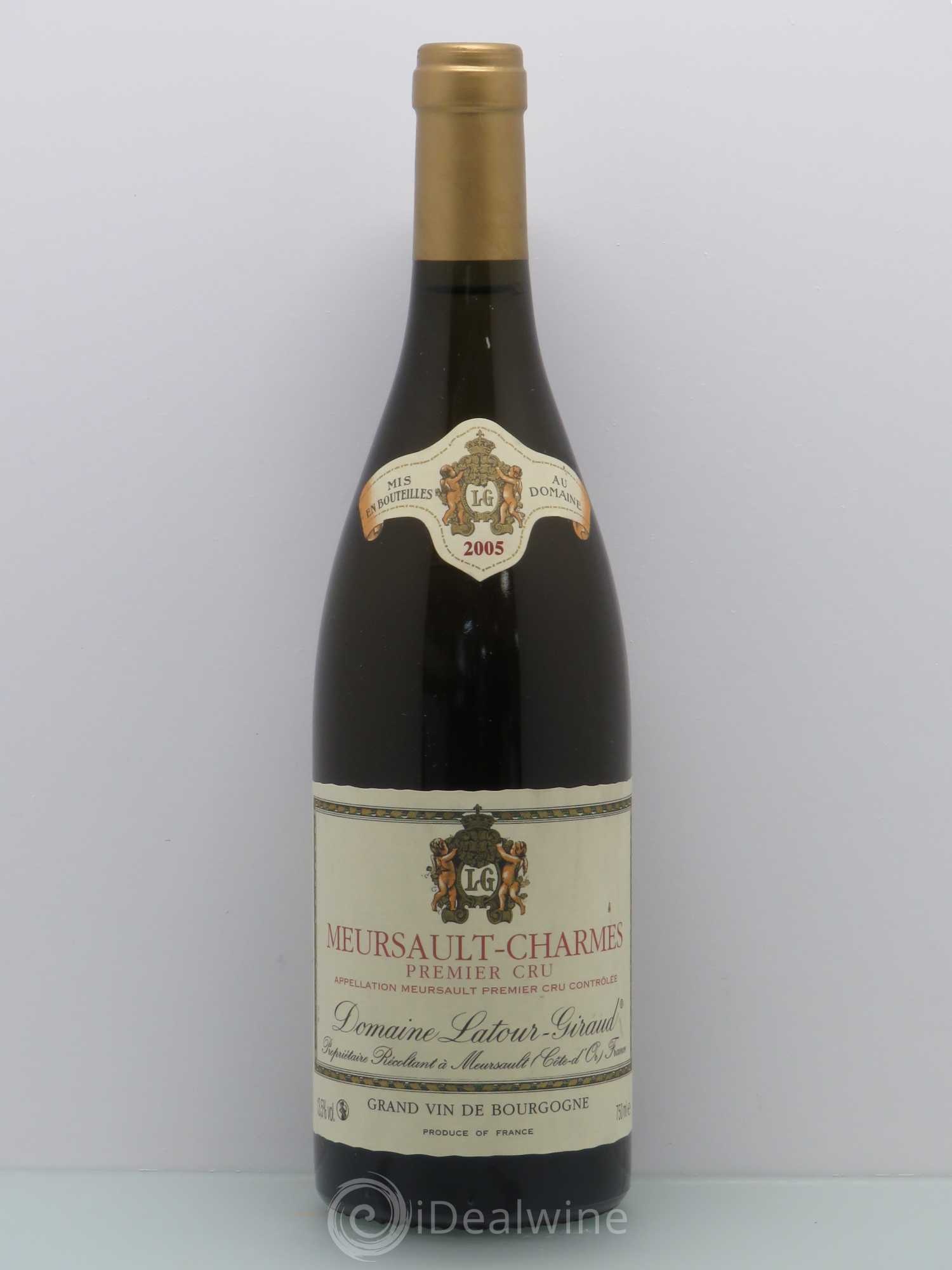 Meursault 1er Cru Meursault Charmes Domaine Latour Giraud (sans prix de réserve) 2005 - Posten von 1 Flasche - 0