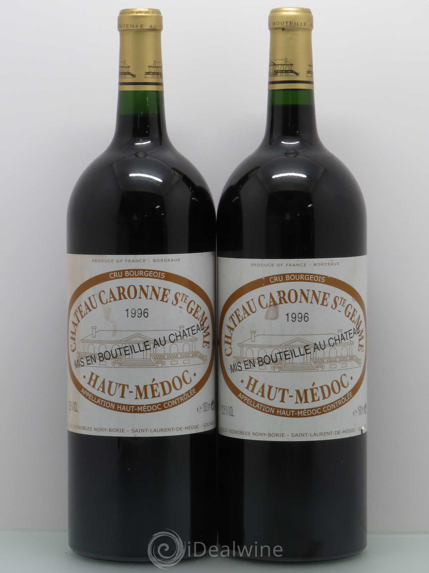 Château Caronne Sainte-Gemme Cru Bourgeois Cru bourgeois (sans prix de réserve) 1996 - Posten von 2 Magnum - 0