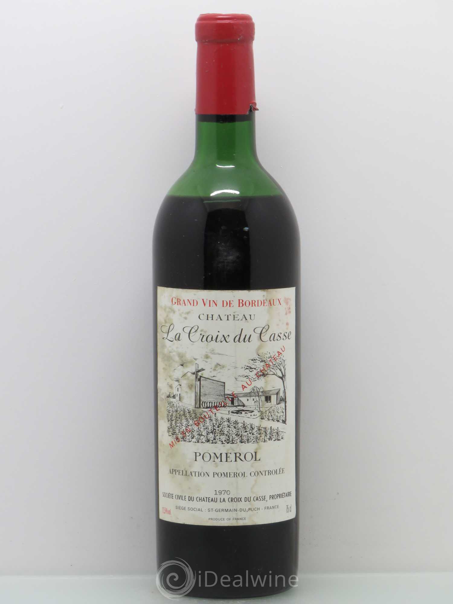Château la Croix du Casse 1970 - Lot de 1 bouteille - 0