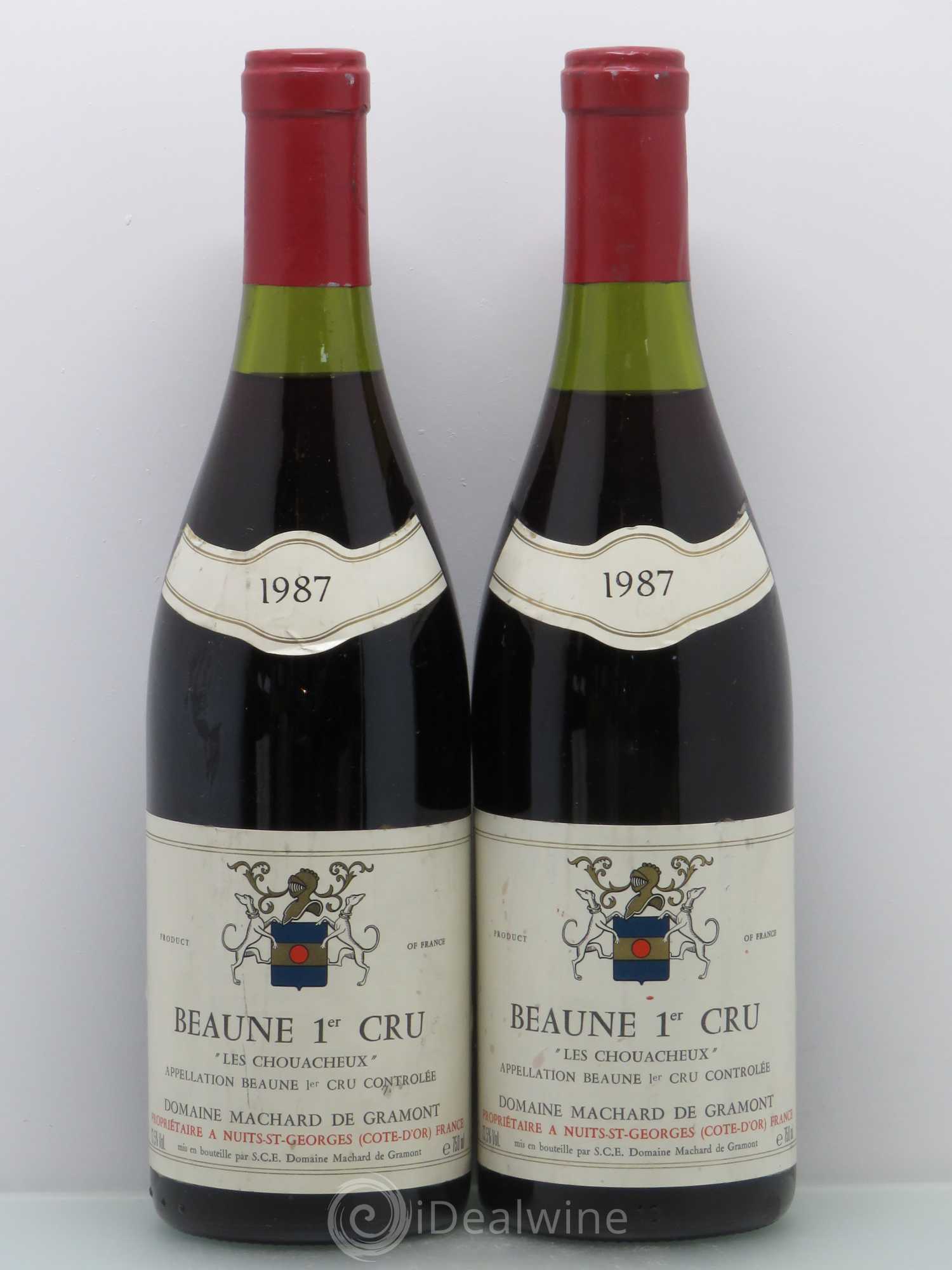 Beaune Chouacheux Machard De Gramont (sans prix de réserve) 1987 - Posten von 4 Flaschen - 1