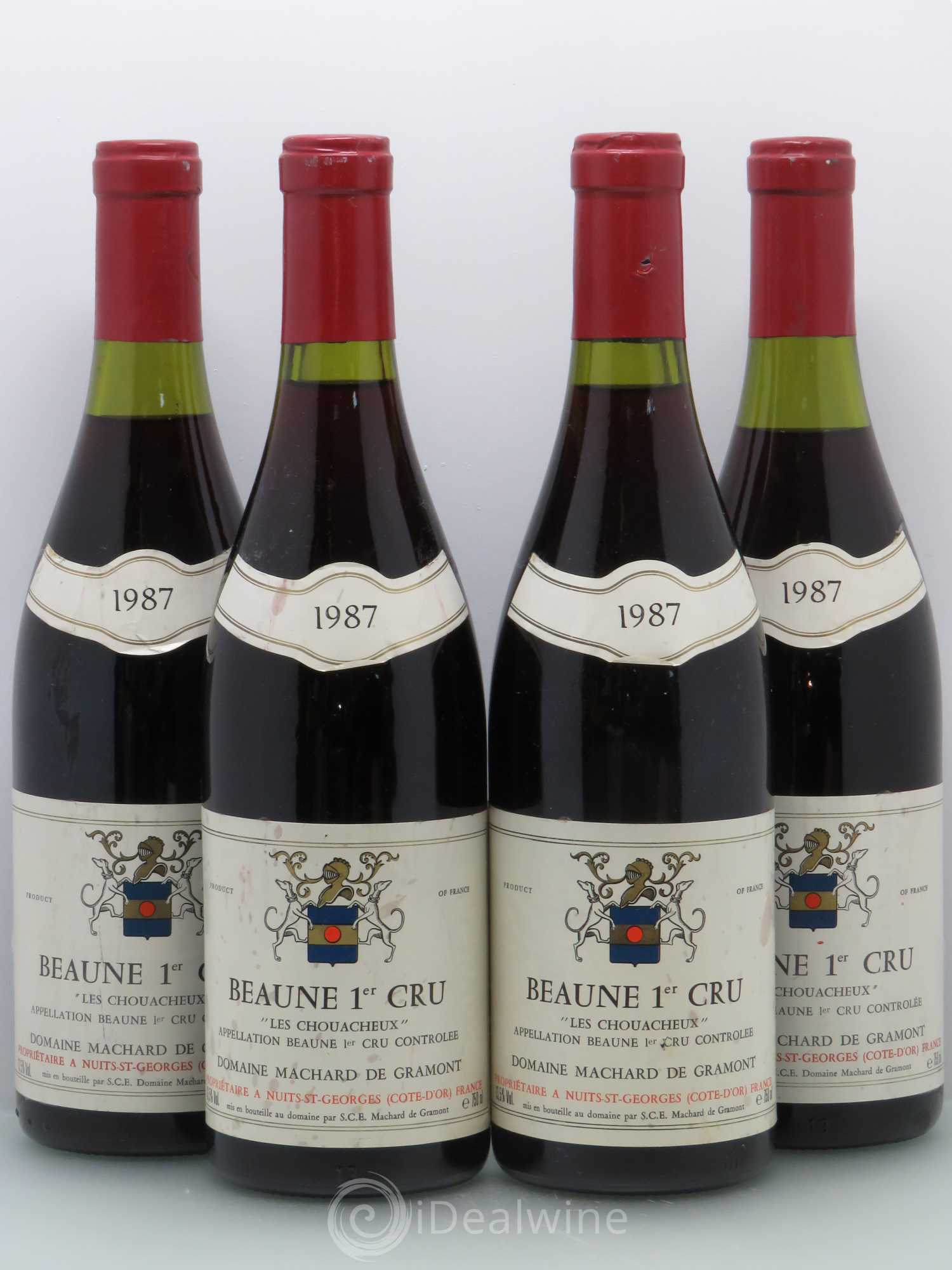 Beaune Chouacheux Machard De Gramont (sans prix de réserve) 1987 - Posten von 4 Flaschen - 0