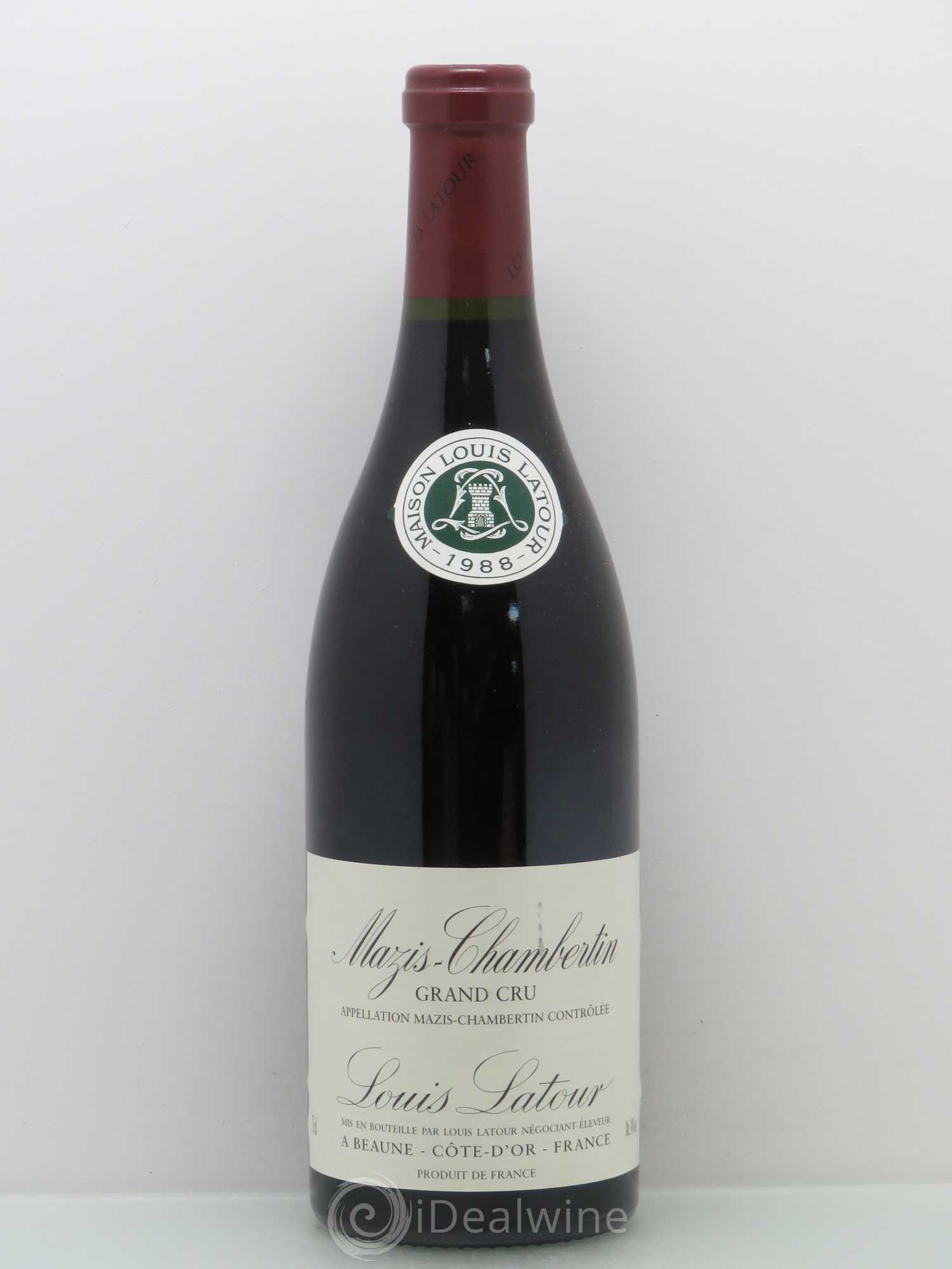 Mazis-Chambertin Grand Cru Latour (sans prix de réserve) 1988 - Posten von 1 Flasche - 0