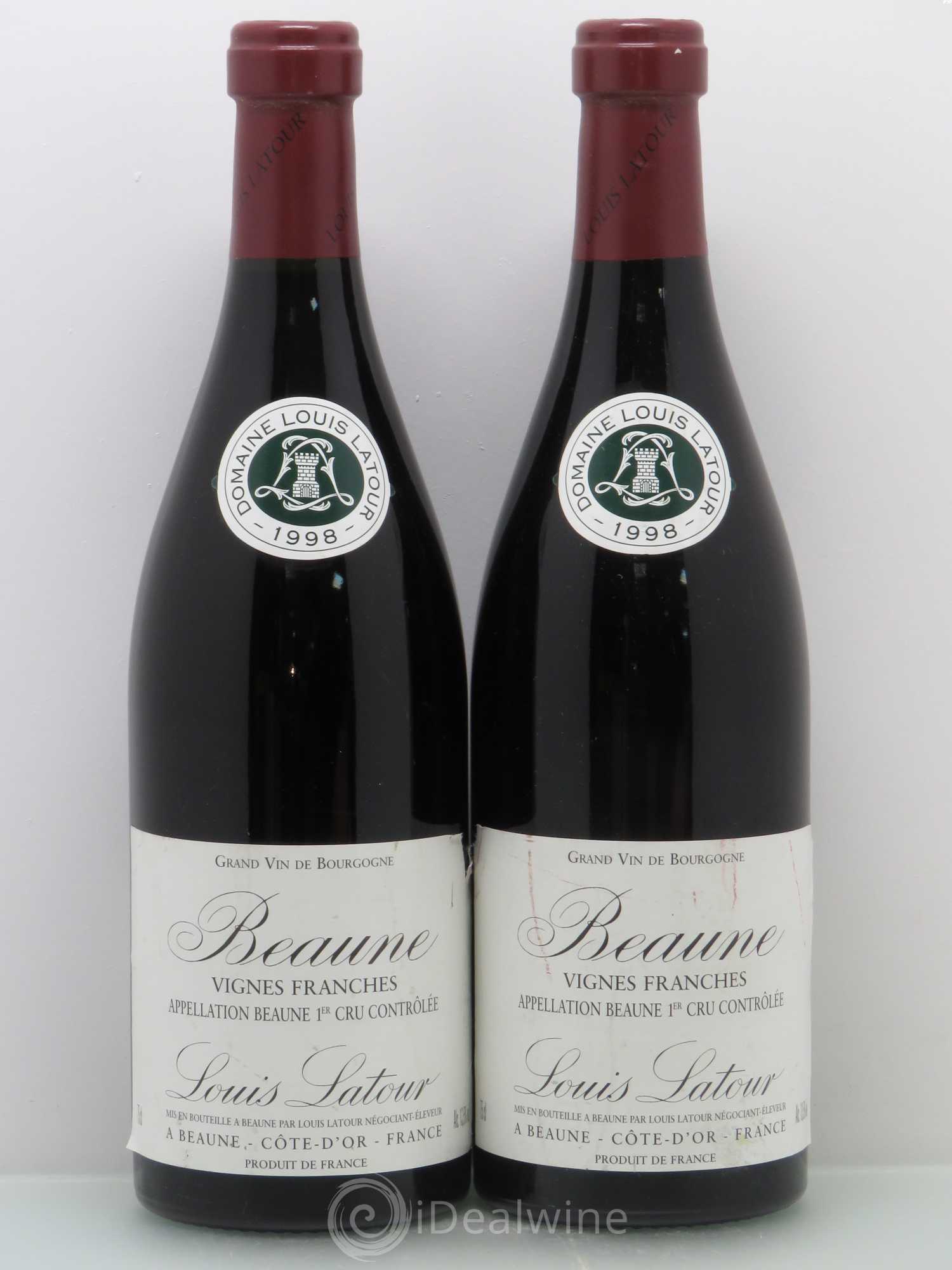 Beaune 1er Cru Vignes Franches Louis Latour (sans prix de réserve) 1998 - Lot de 2 bouteilles - 0